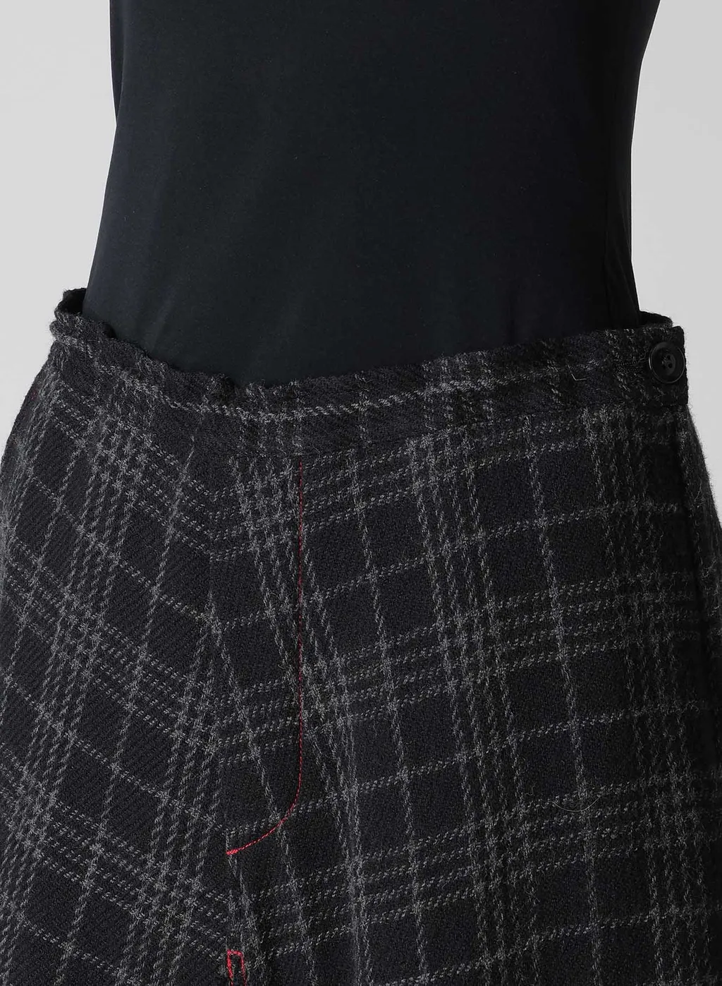 W/ Check Red Stitch Gusset Pants