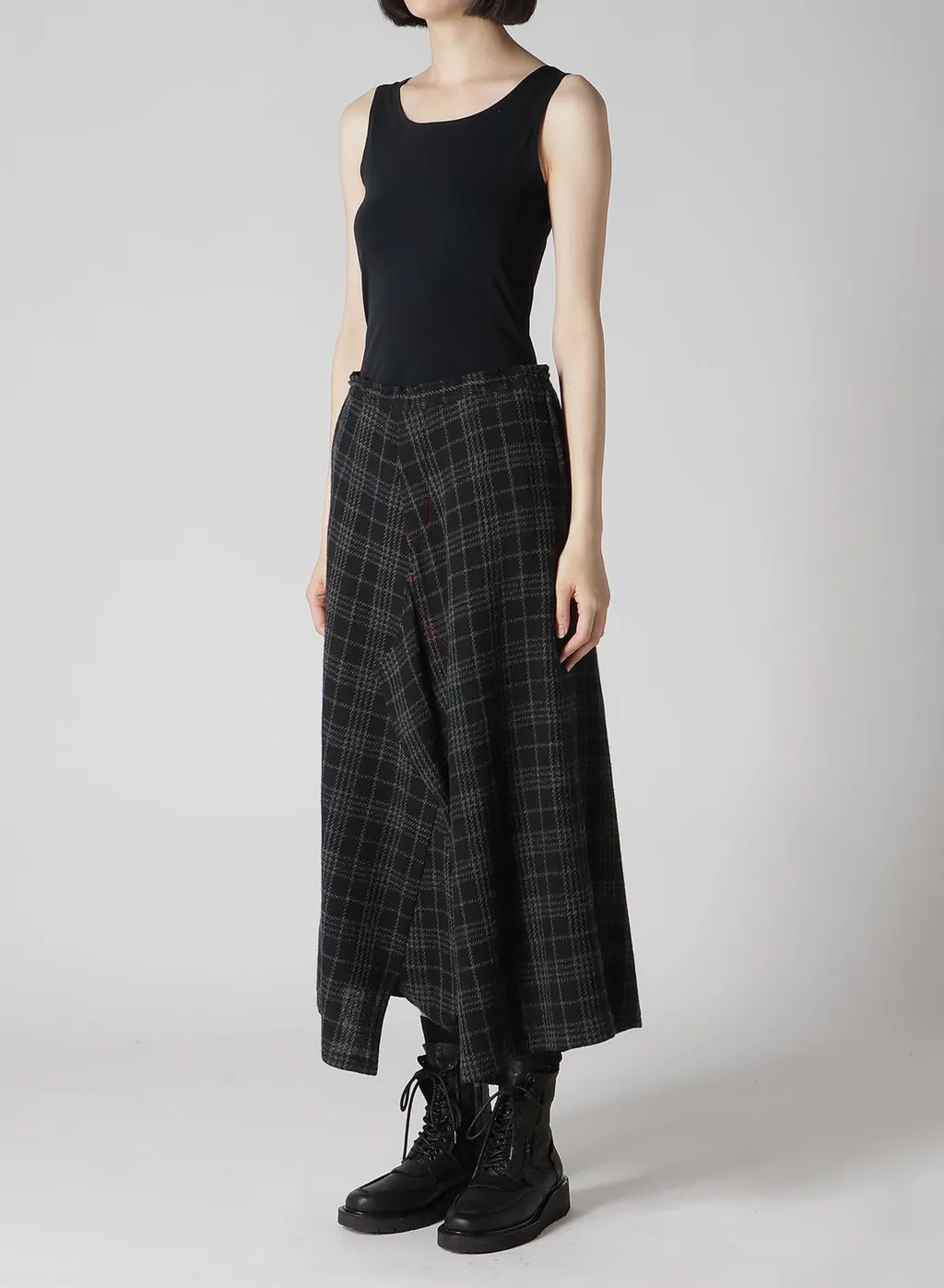 W/ Check Red Stitch Gusset Pants