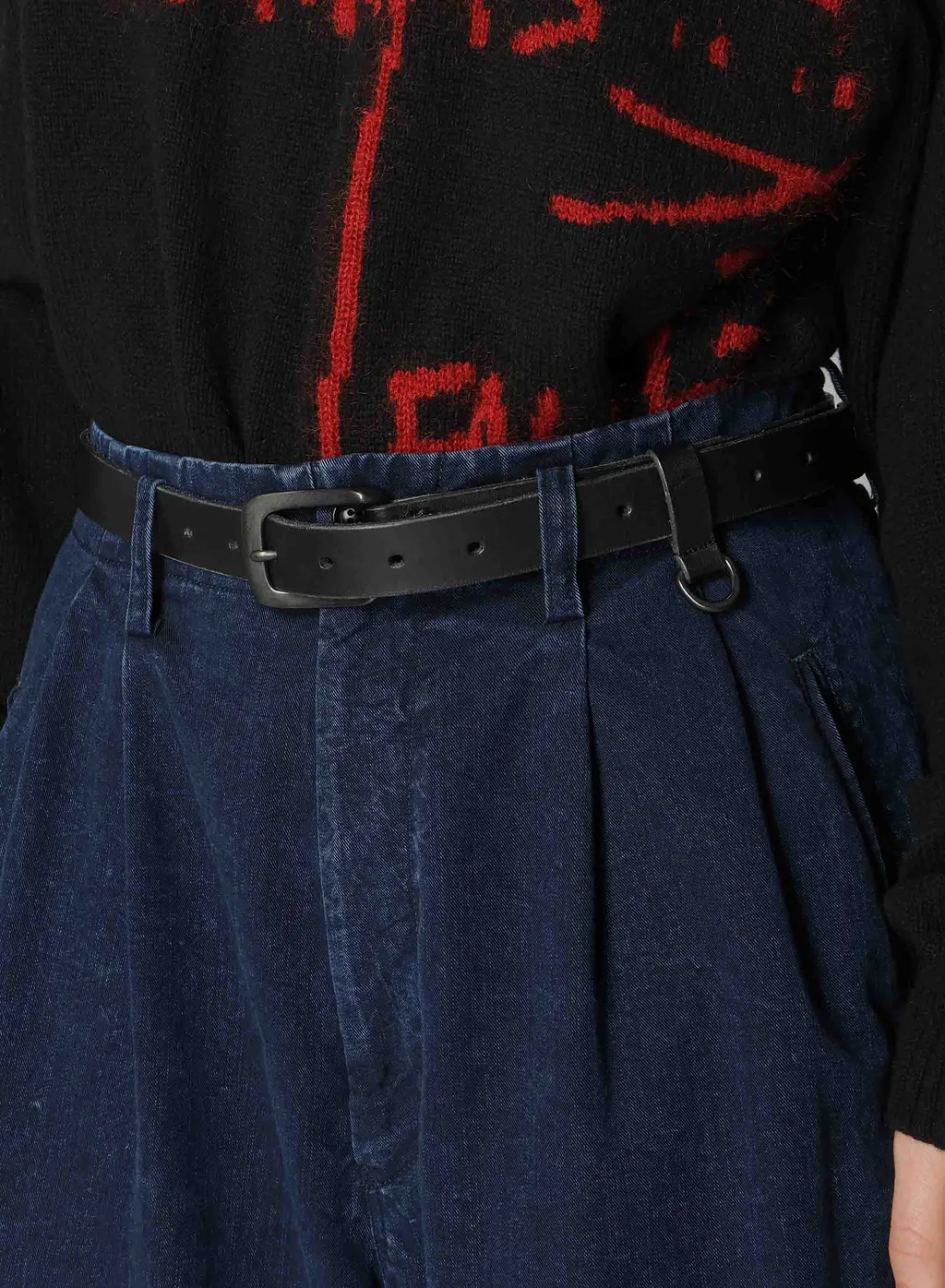 Semi-Gloss Leather 25Mm Belt