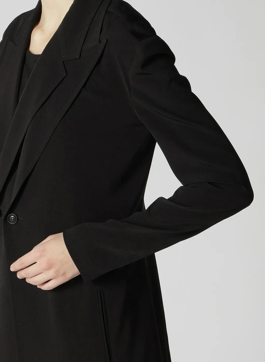 Crepe De Chine Double Front Jacket