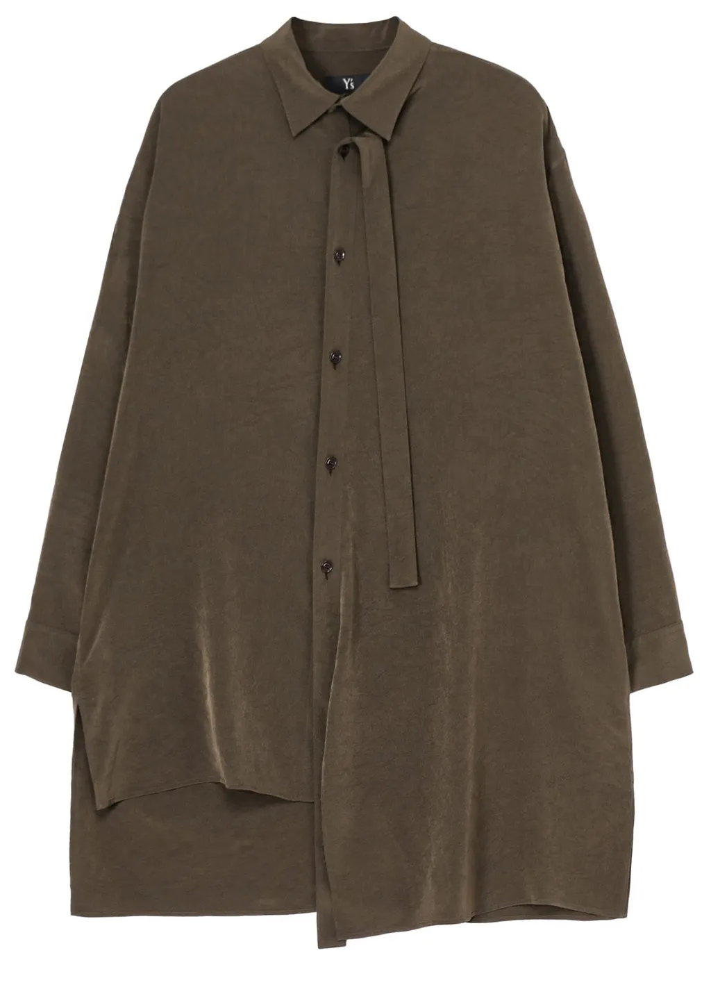 Crepe De Chine Front Placket Blouse