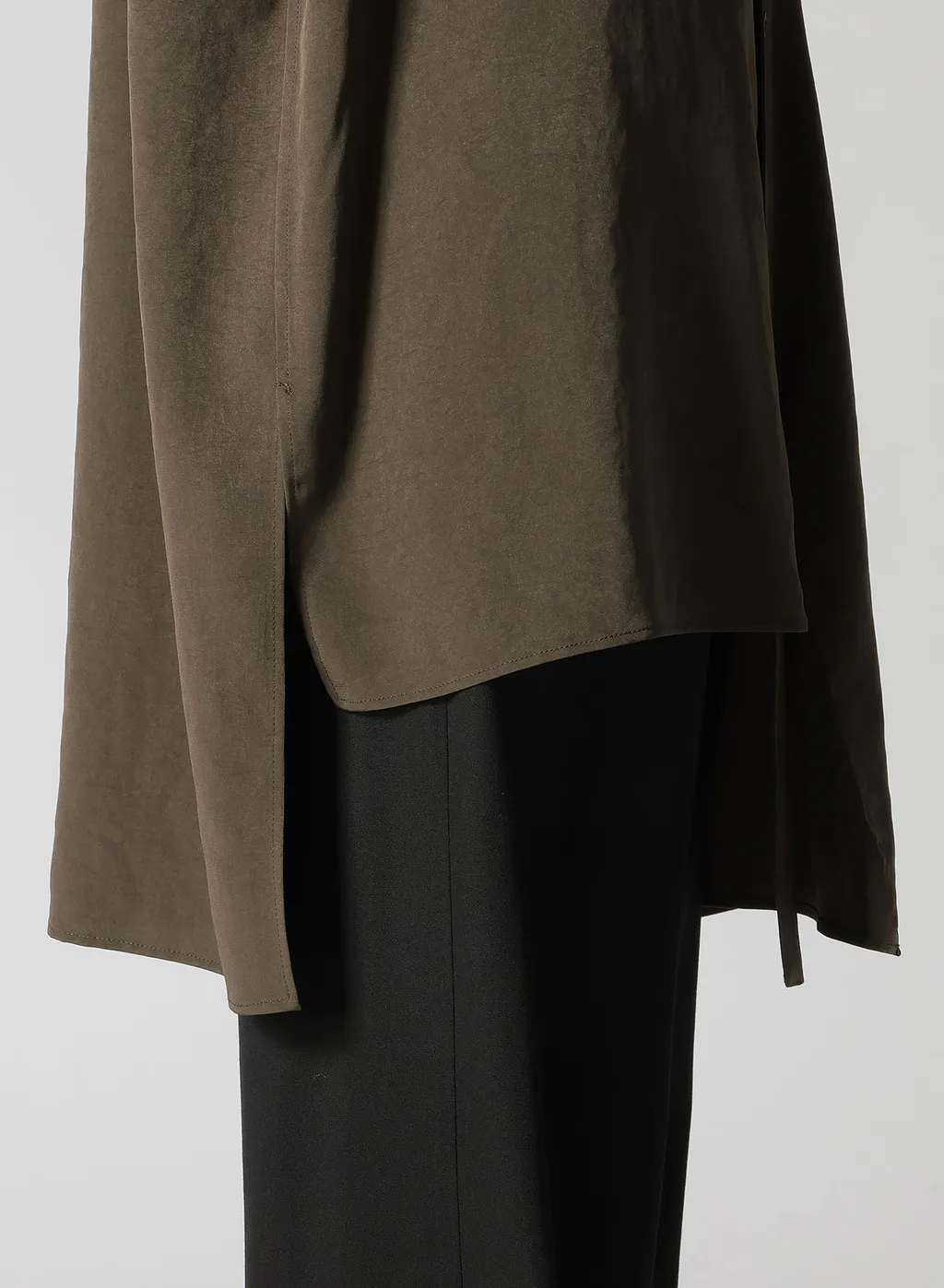 Crepe De Chine Front Placket Blouse