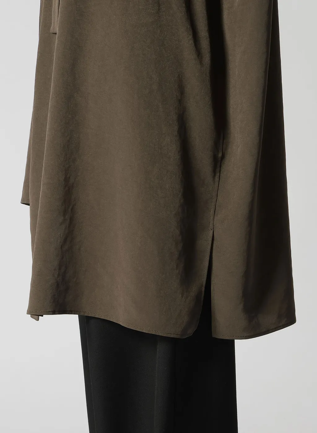 Crepe De Chine Front Placket Blouse