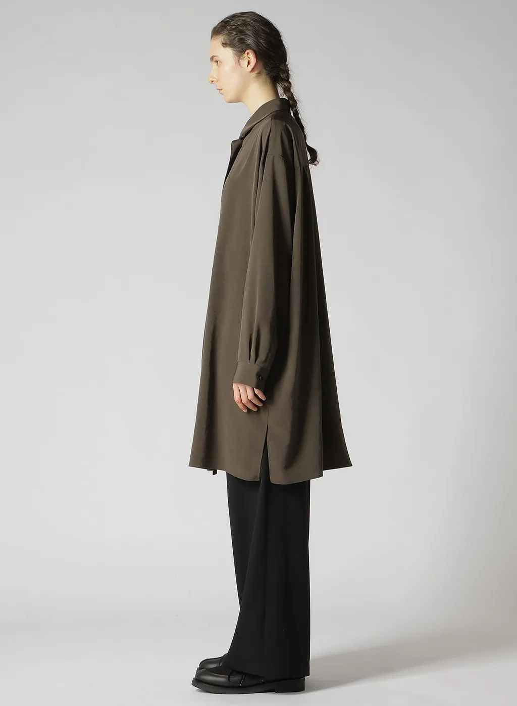Crepe De Chine Front Placket Blouse