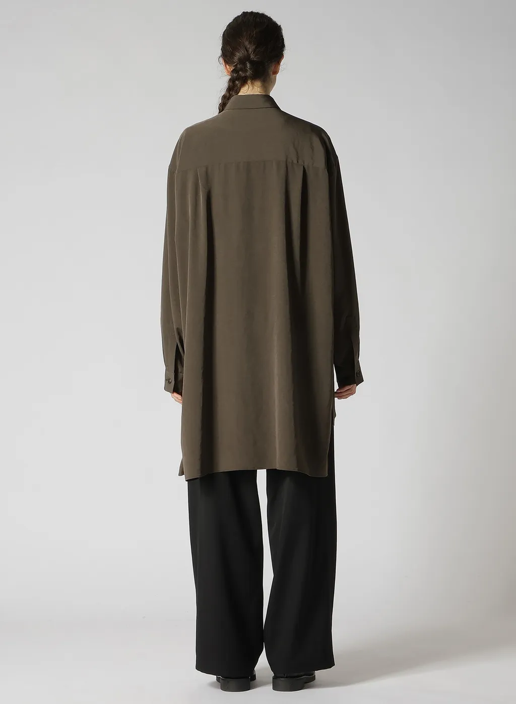Crepe De Chine Front Placket Blouse