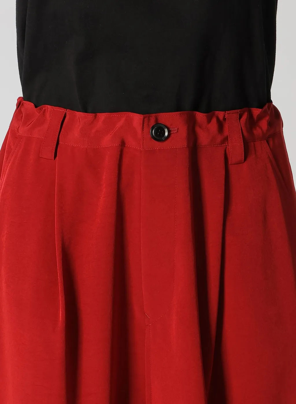Crepe De Chine Cuffed Hem Cargo Pants