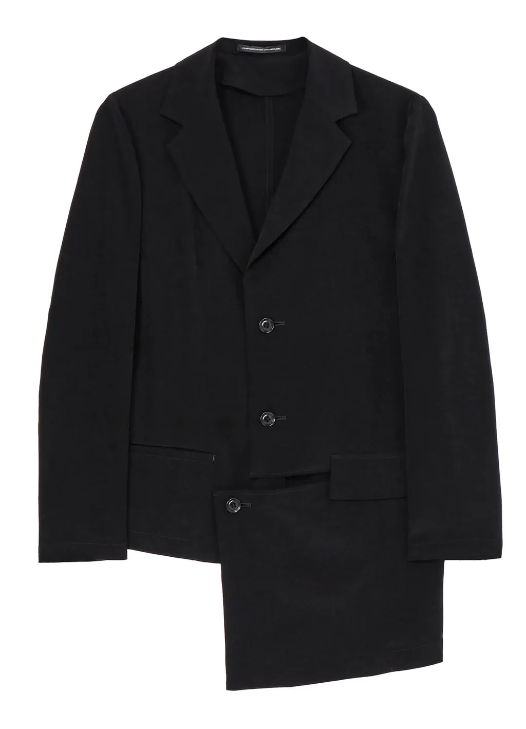 Crepe De Chine Asymmetric Jacket