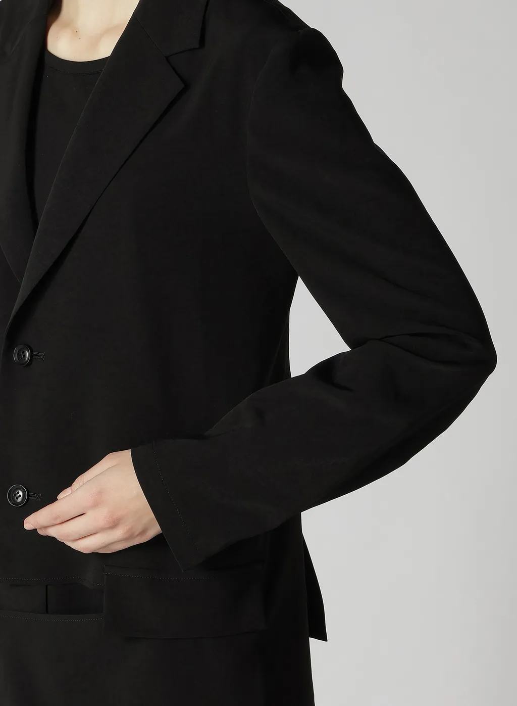 Crepe De Chine Asymmetric Jacket