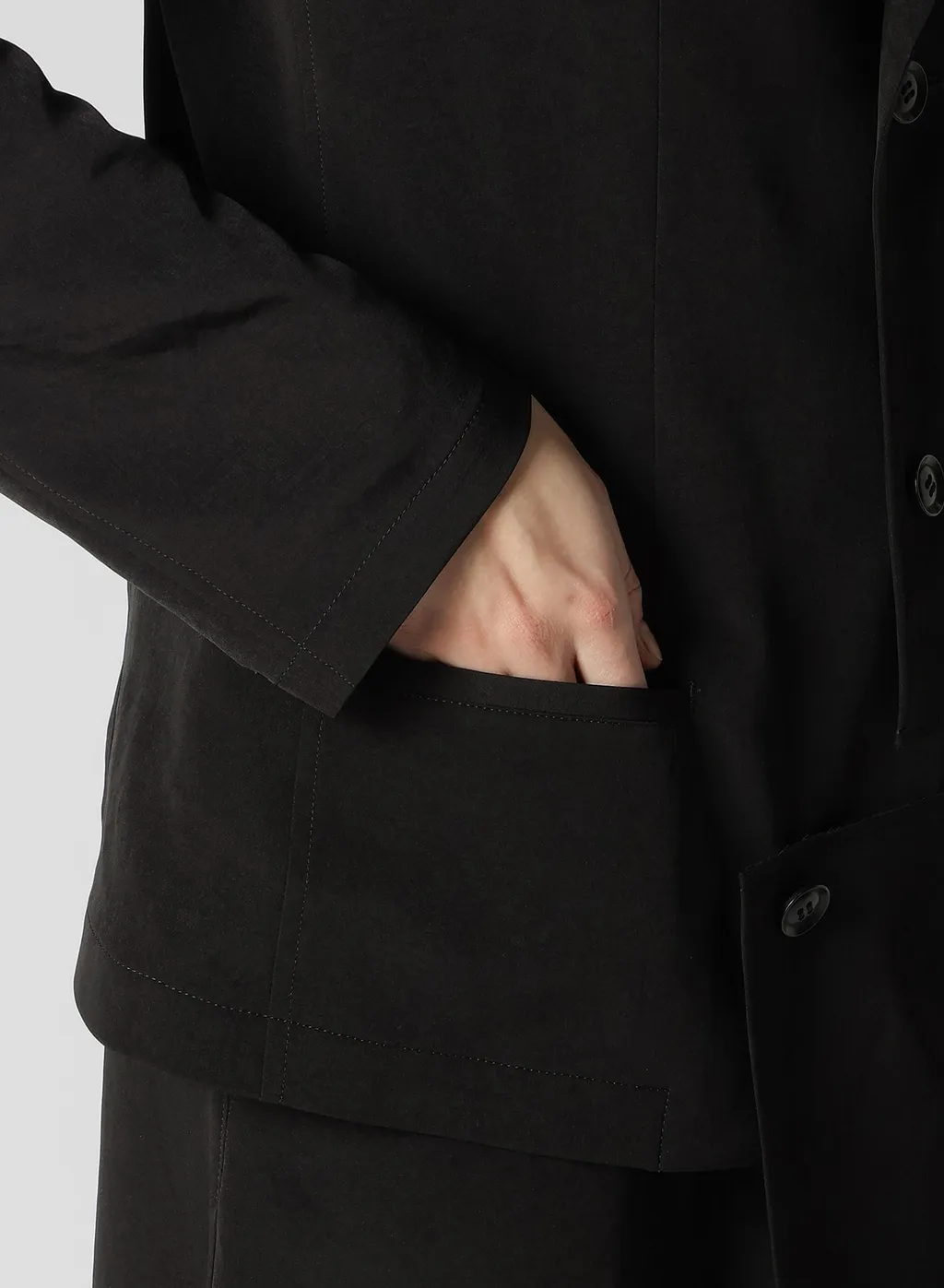 Crepe De Chine Asymmetric Jacket