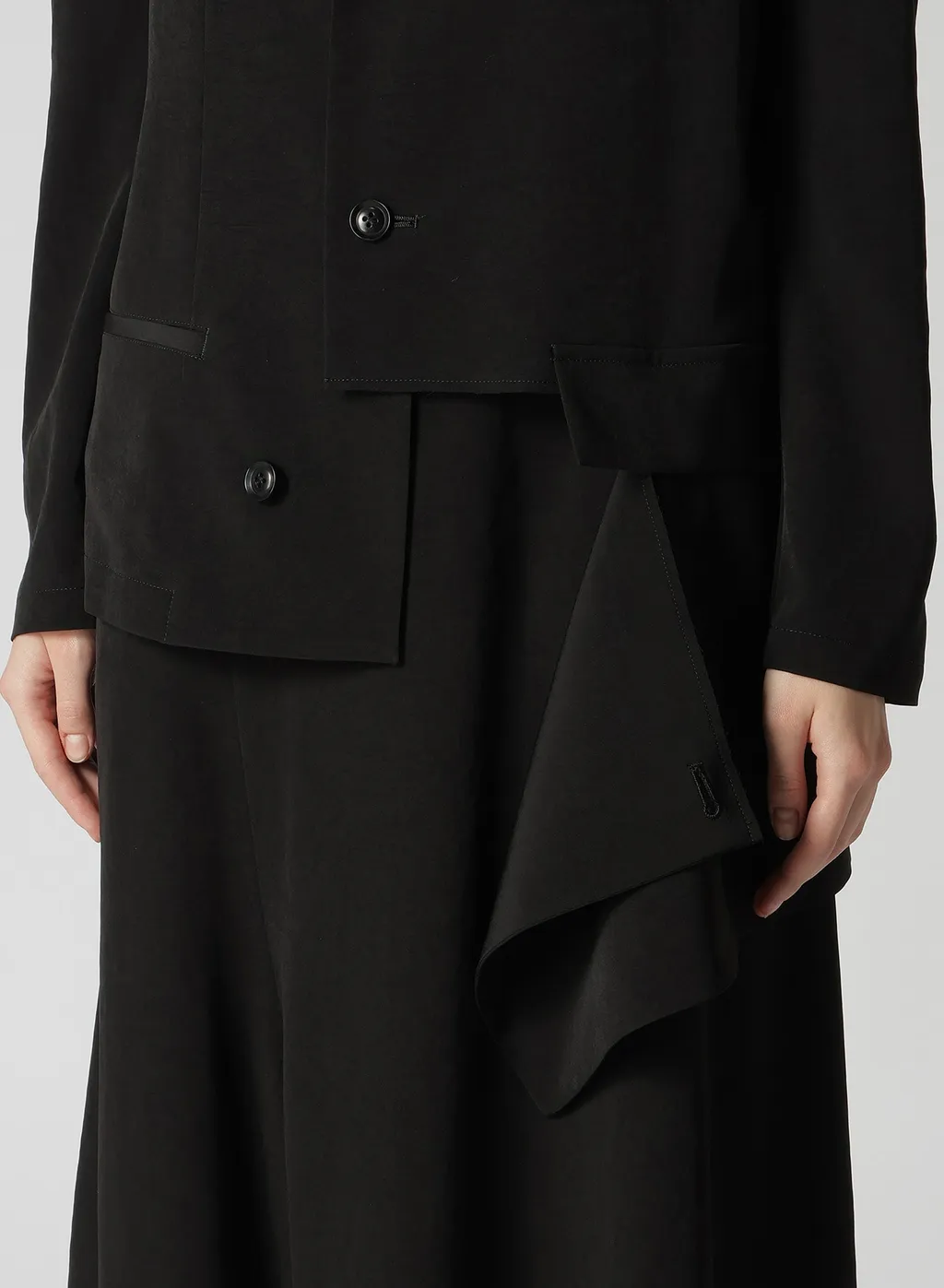 Crepe De Chine Asymmetric Jacket