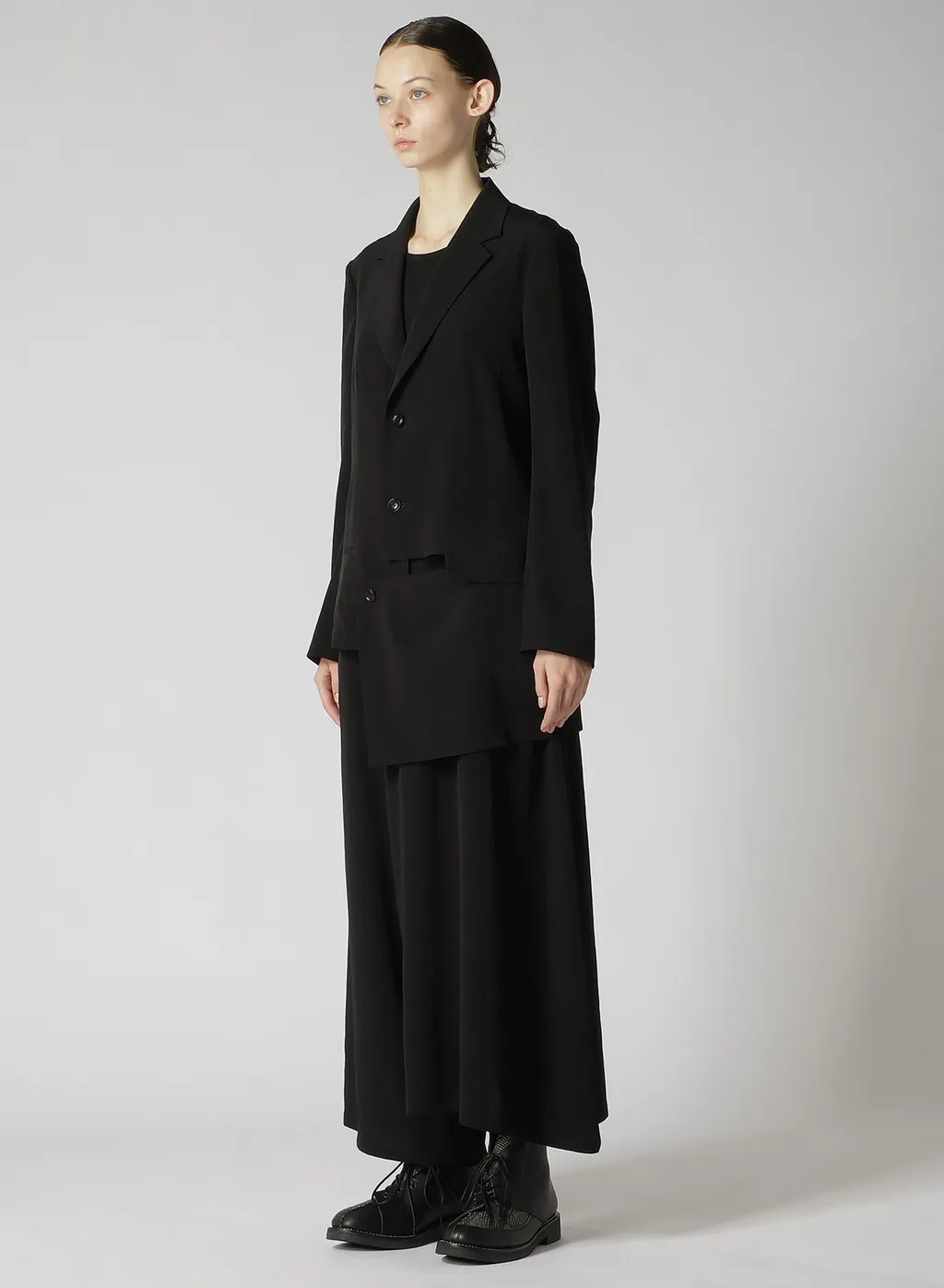 Crepe De Chine Asymmetric Jacket