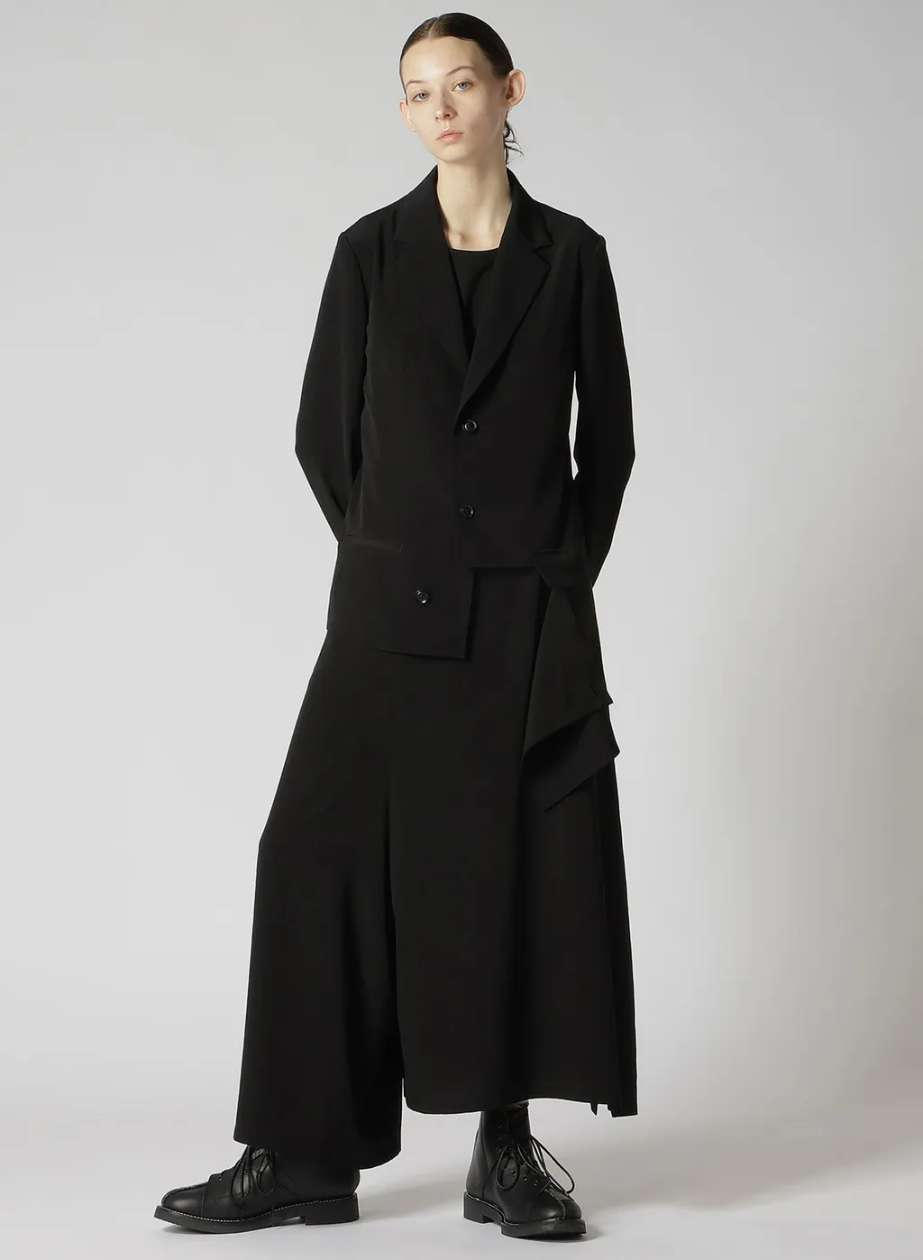 Crepe De Chine Asymmetric Jacket