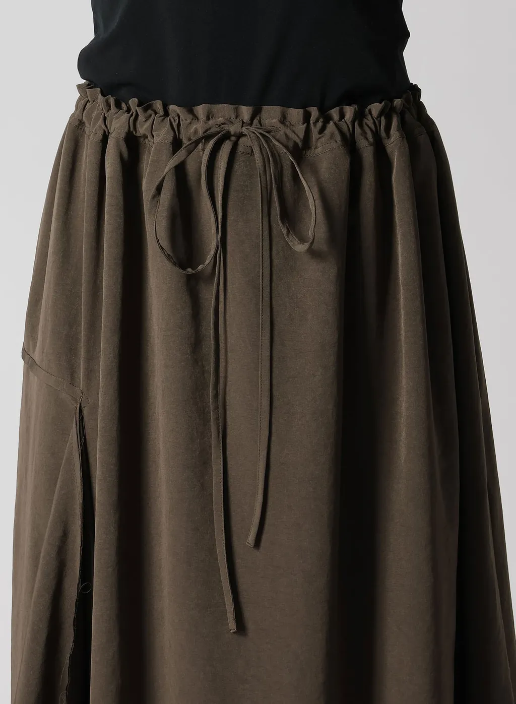 Crepe De Chine Right Drape Skirt