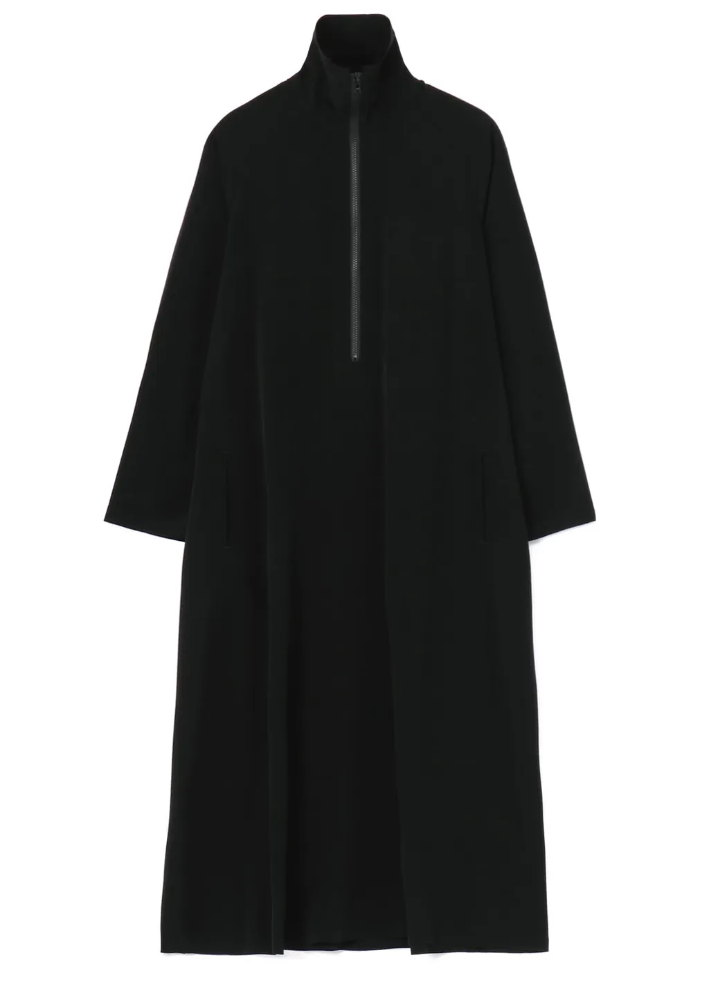 Crepe De Chine Half Zip Dress