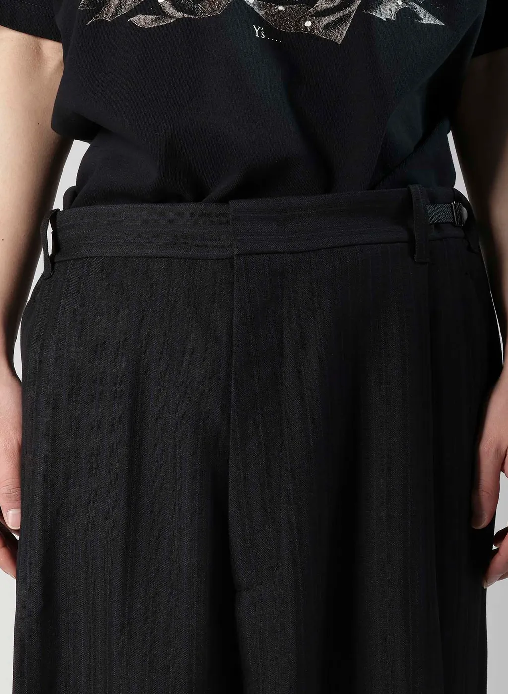 Viscose Tweed Stripe Sarouel Pants
