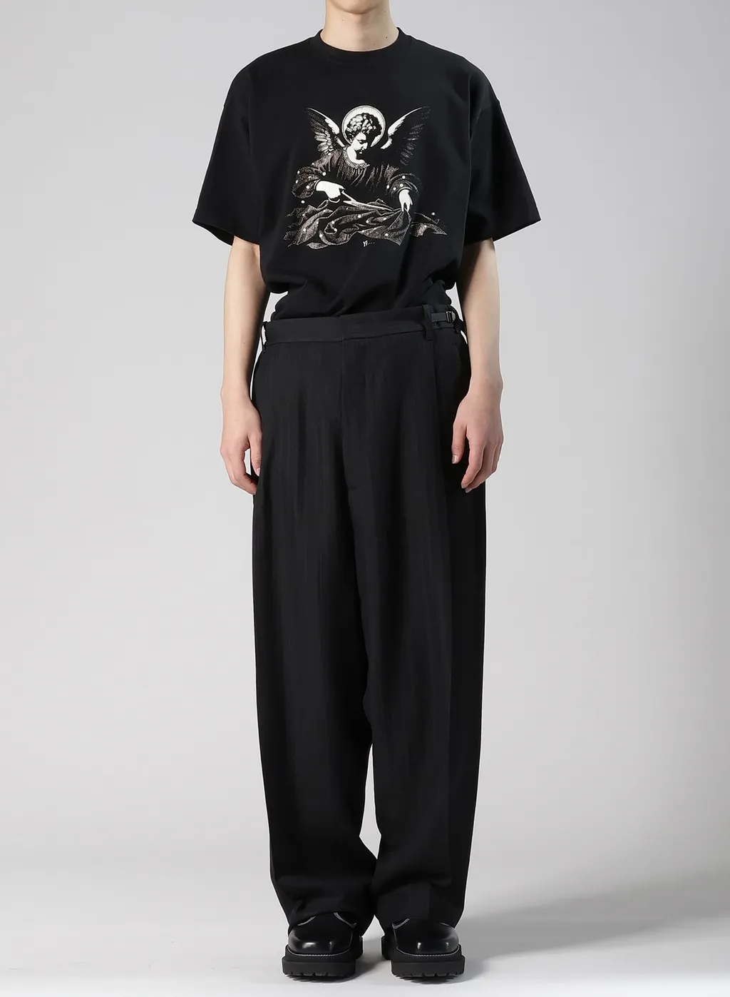 Viscose Tweed Stripe Sarouel Pants