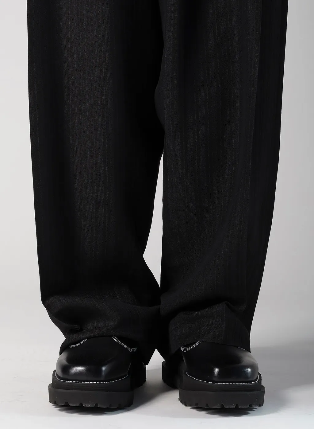 Viscose Tweed Stripe Sarouel Pants