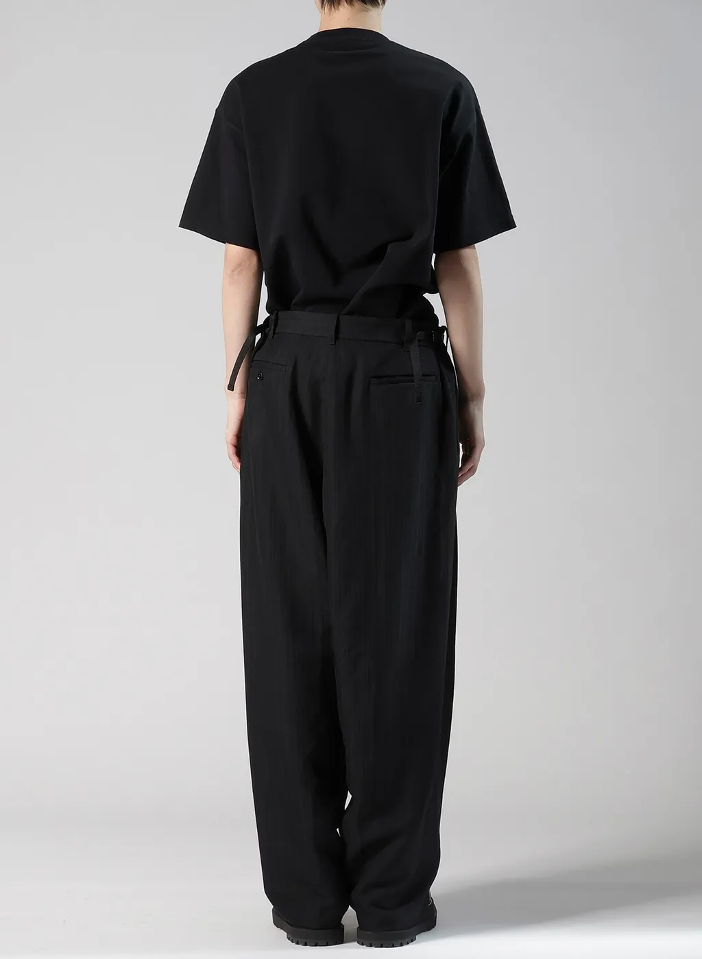 Viscose Tweed Stripe Sarouel Pants