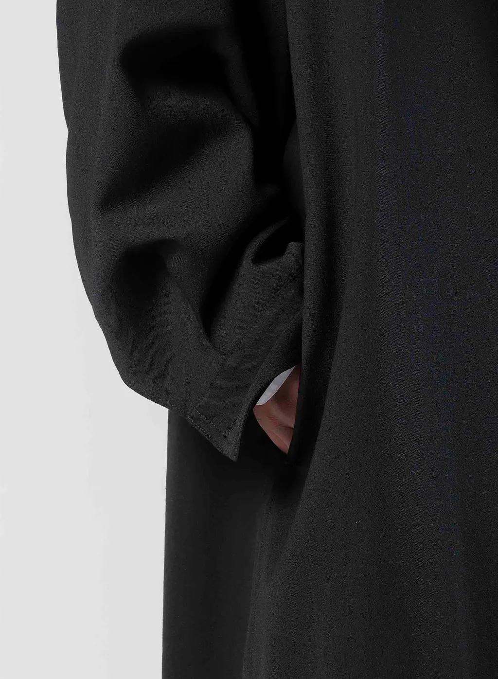 Wool Gabardine Long Coat