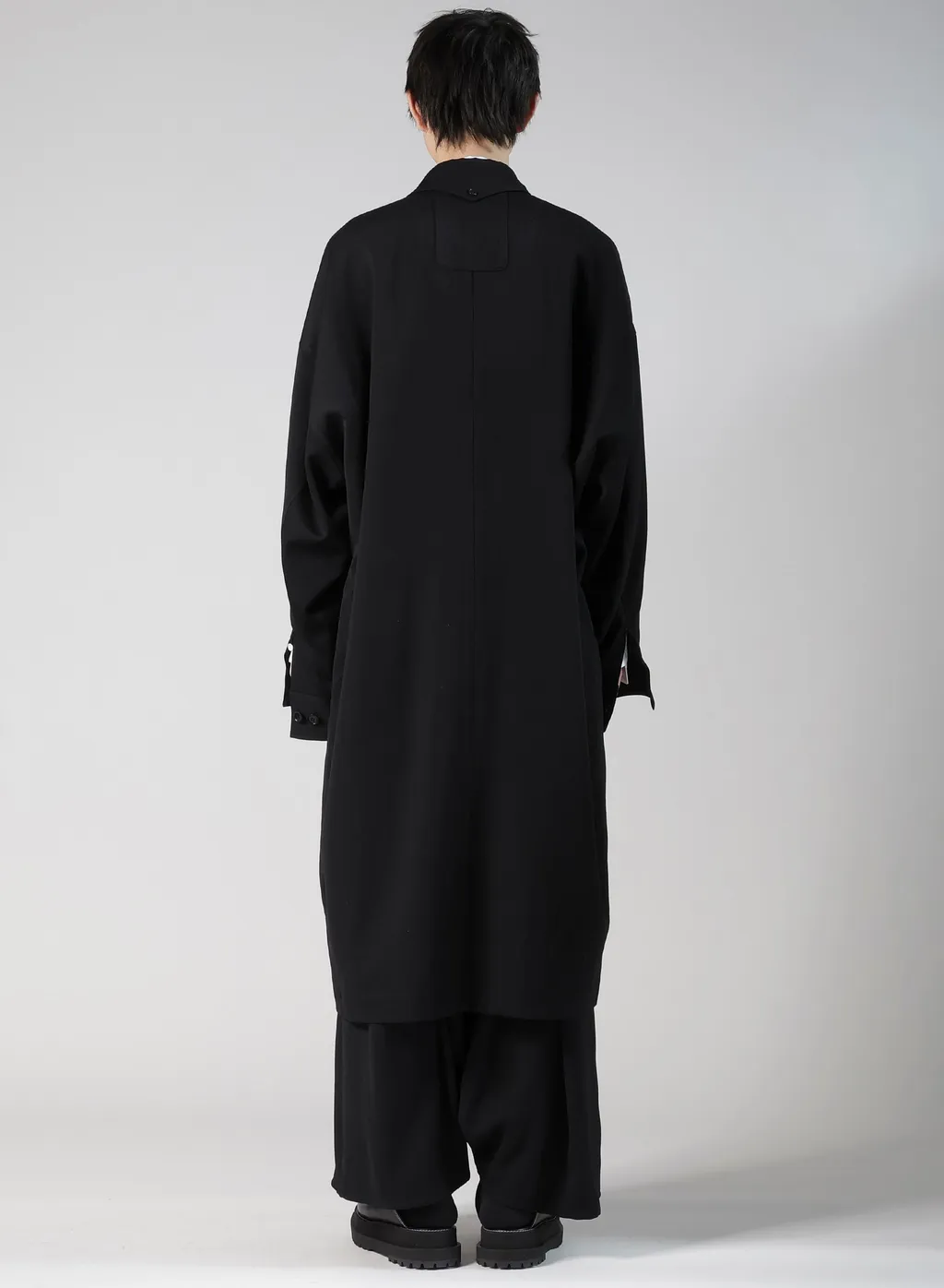 Wool Gabardine Long Coat