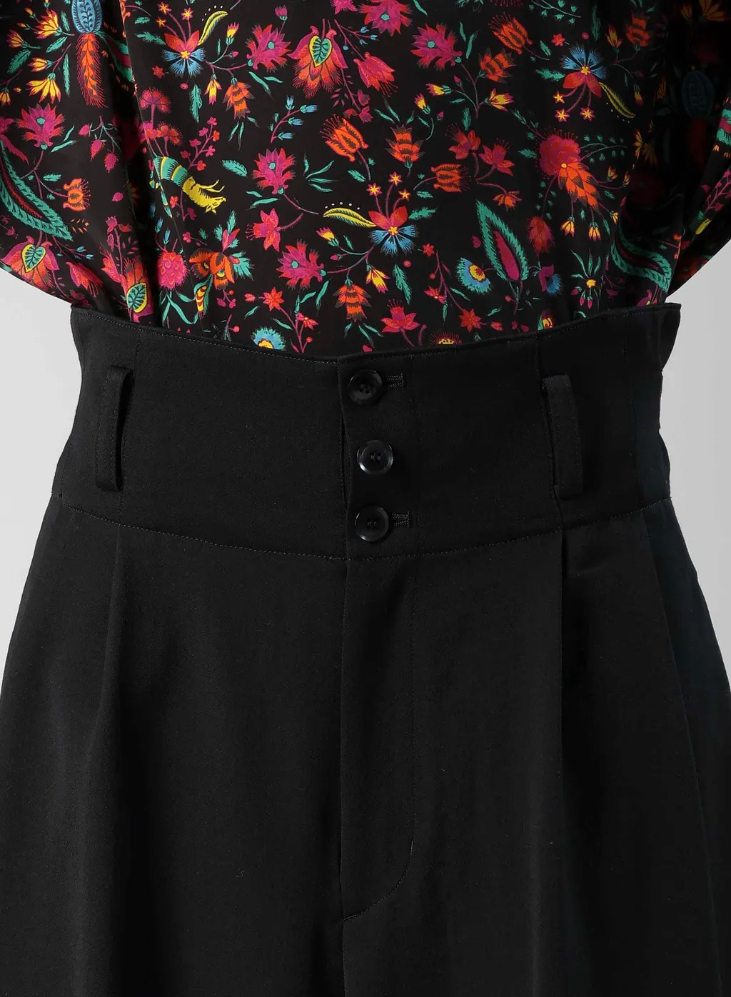 Wool Gabardine Wide Pants