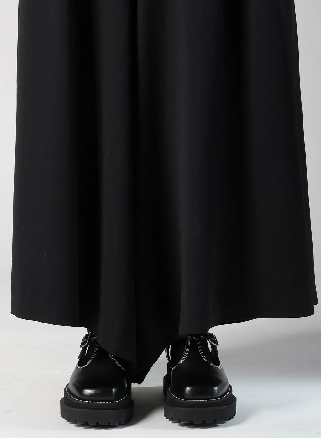 Wool Gabardine Wide Pants