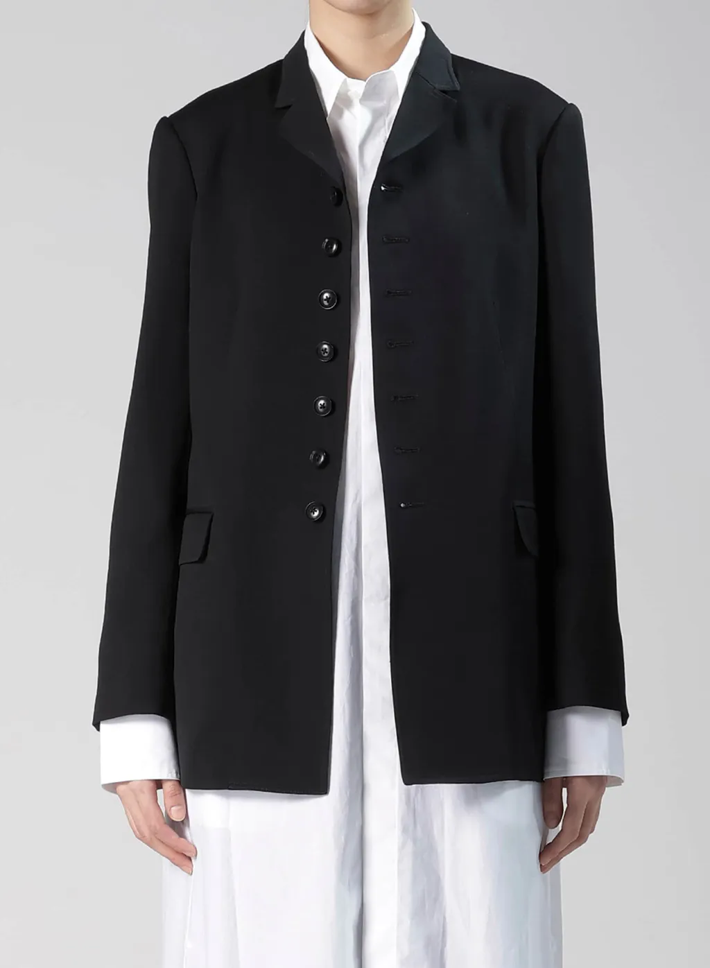 Wool Gabardine Tailored Jacket