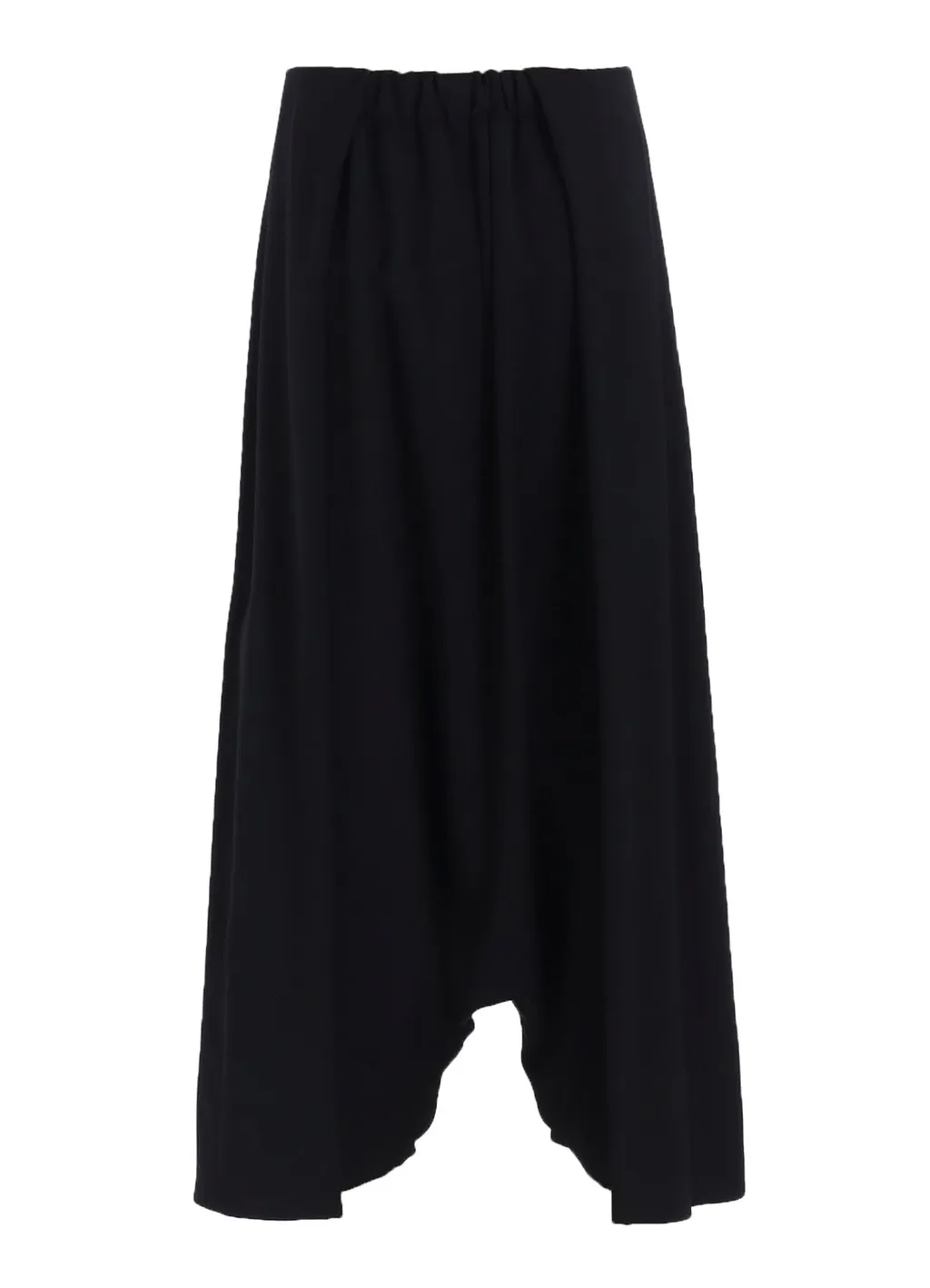 Wool Gabardine Sarouel Tucked Pants