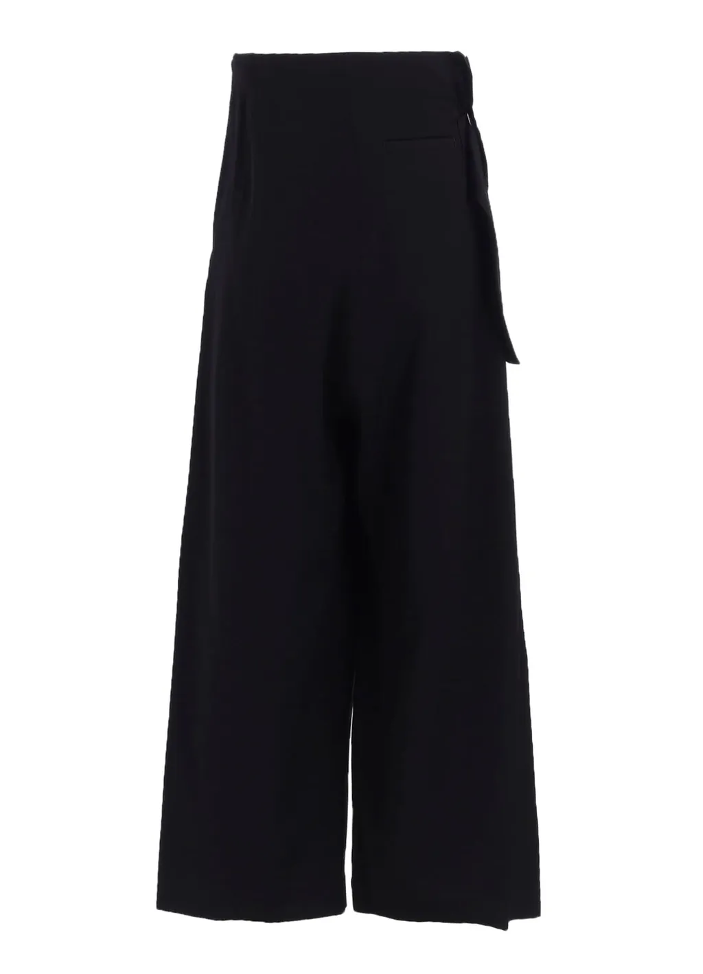 Wool Gabardine Belt Pants