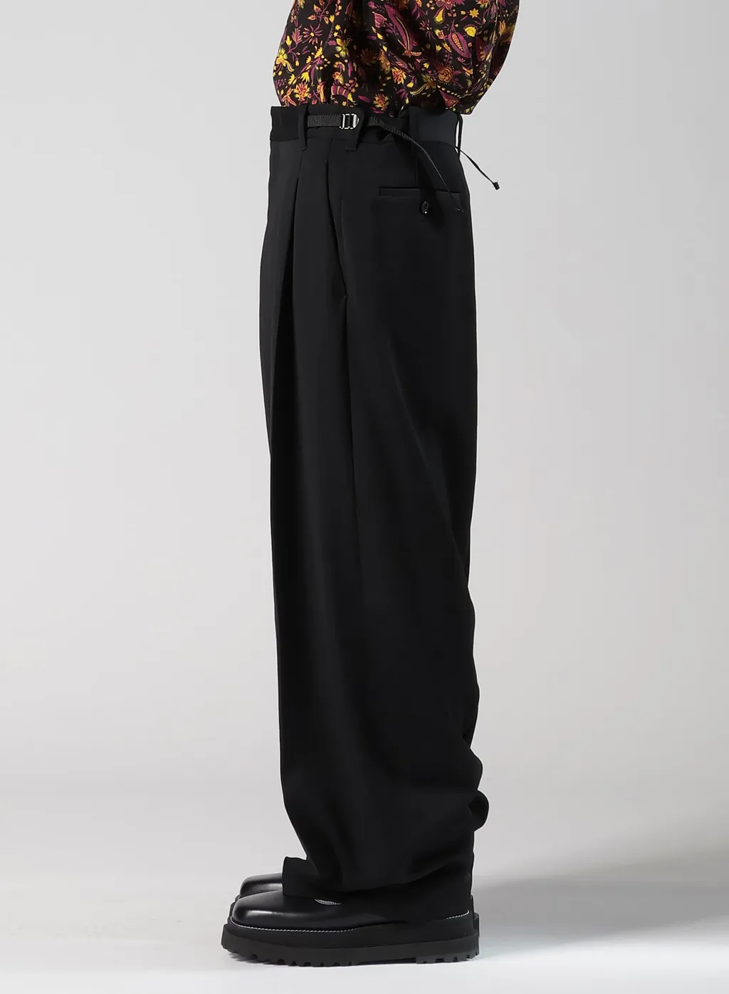 Wool Gabardine Sarouel Pants