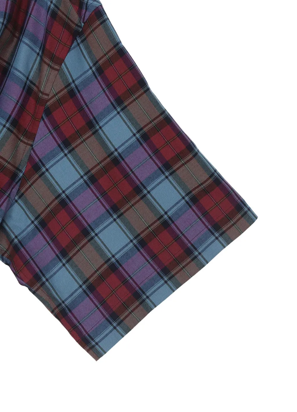 Twill Plaid Blouse