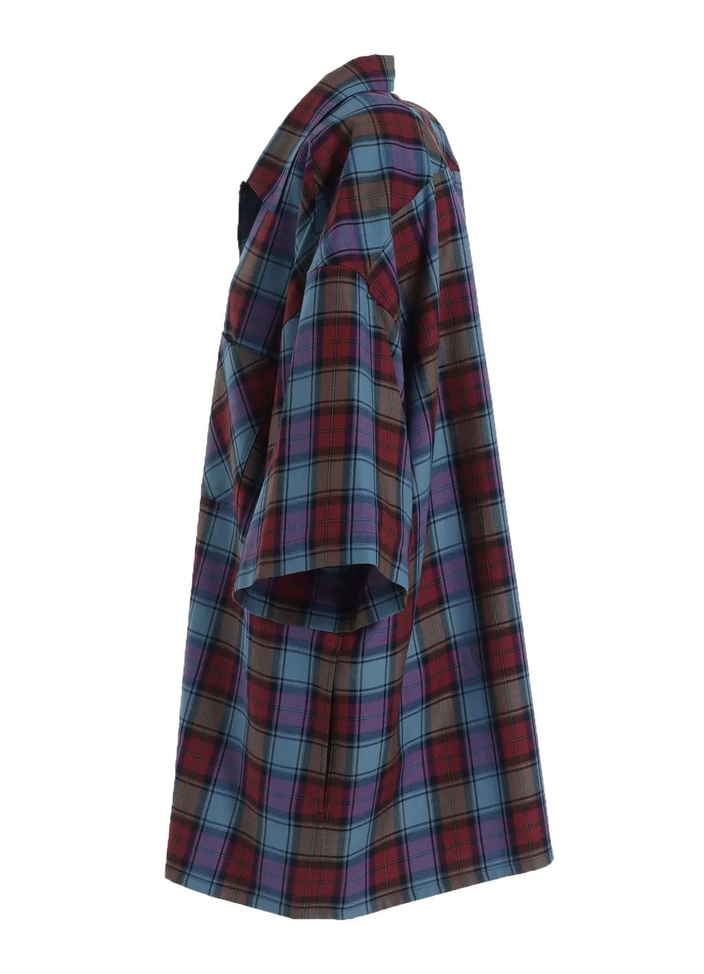 Twill Plaid Blouse