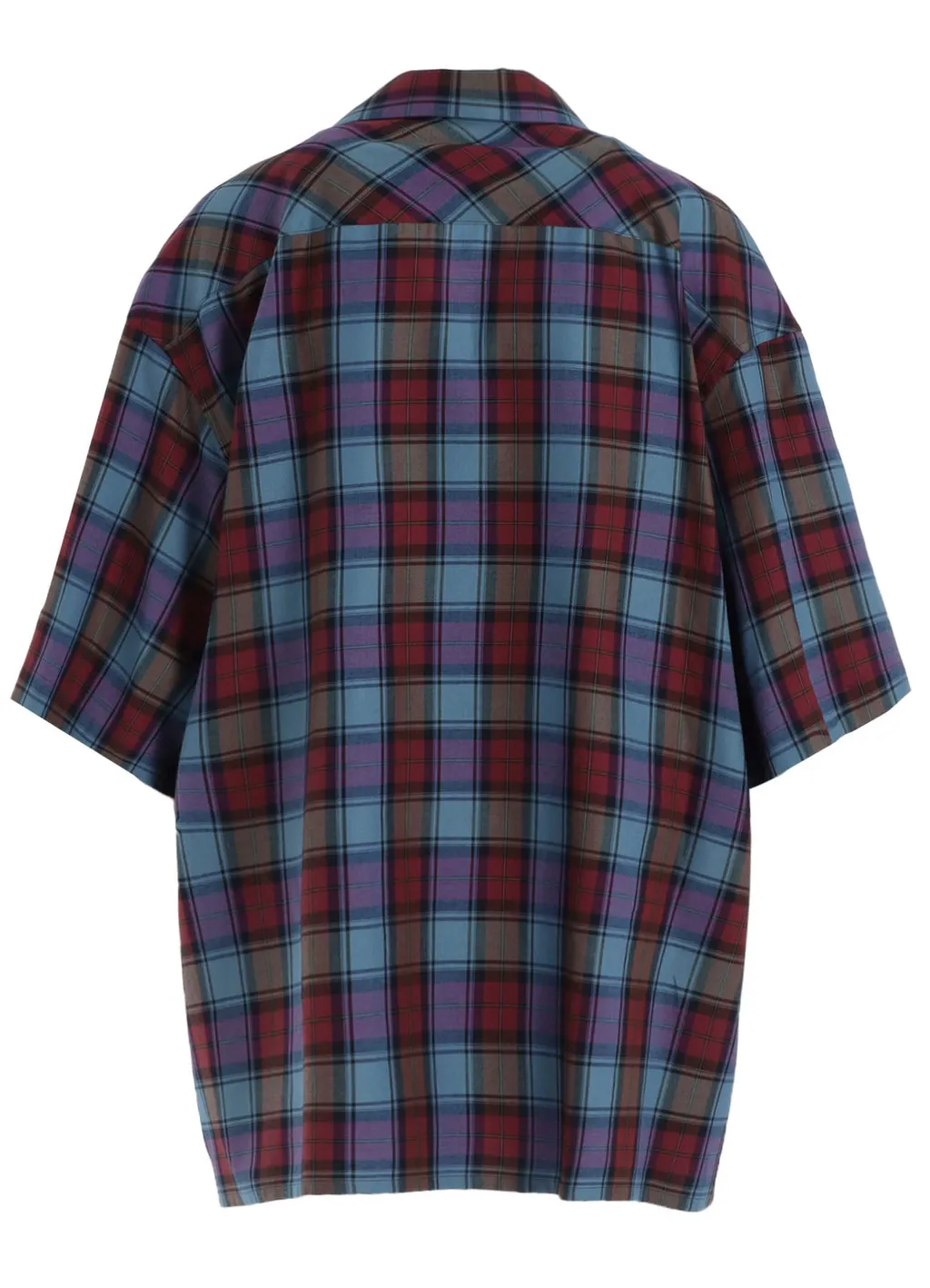 Twill Plaid Blouse