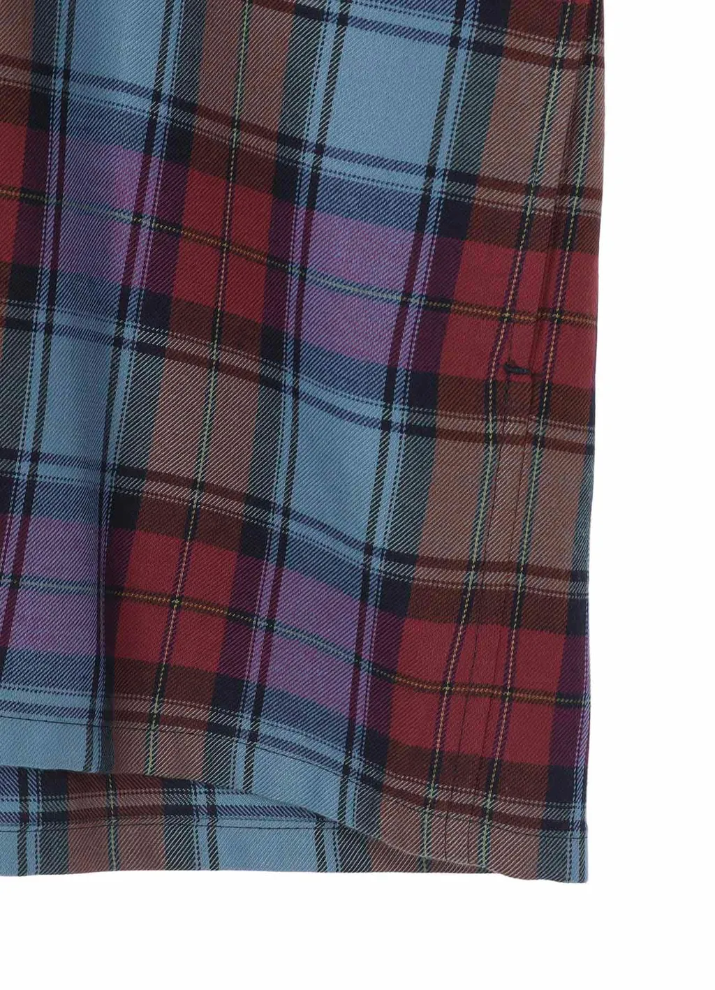 Twill Plaid Blouse