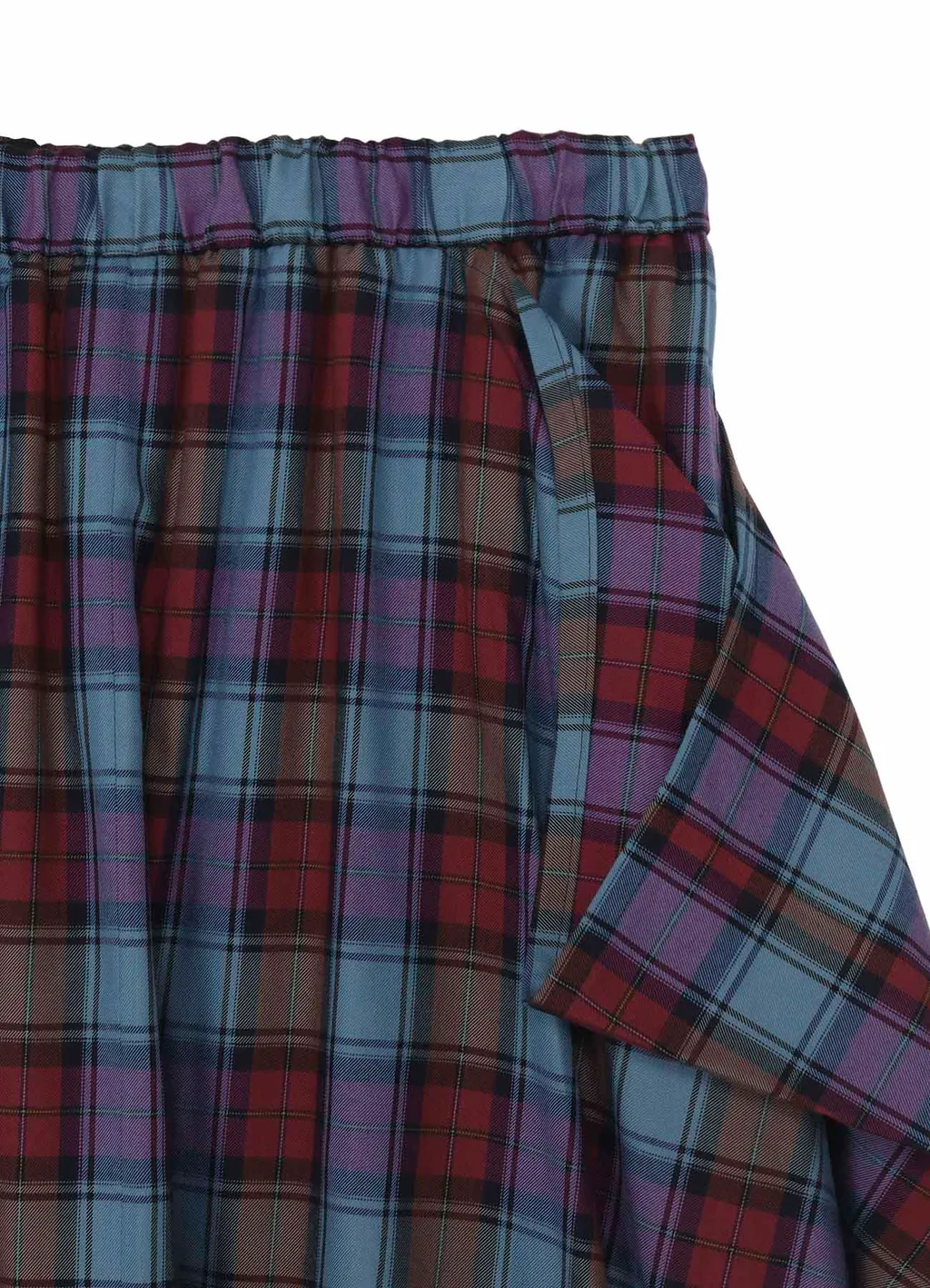 Twill Plaid Skirt