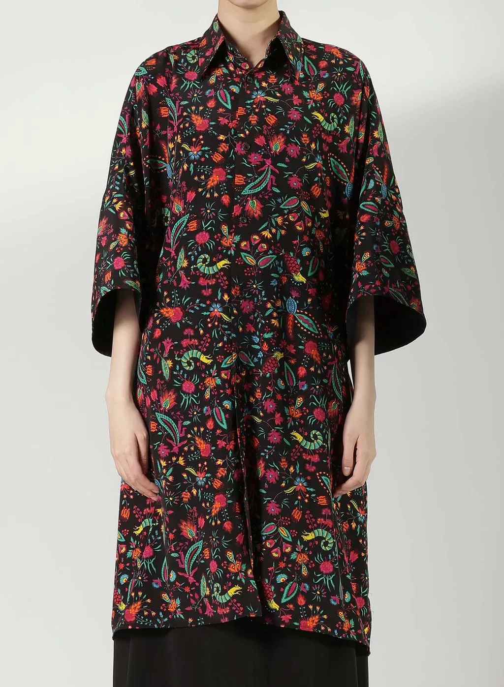 Flower Print Big Shirt