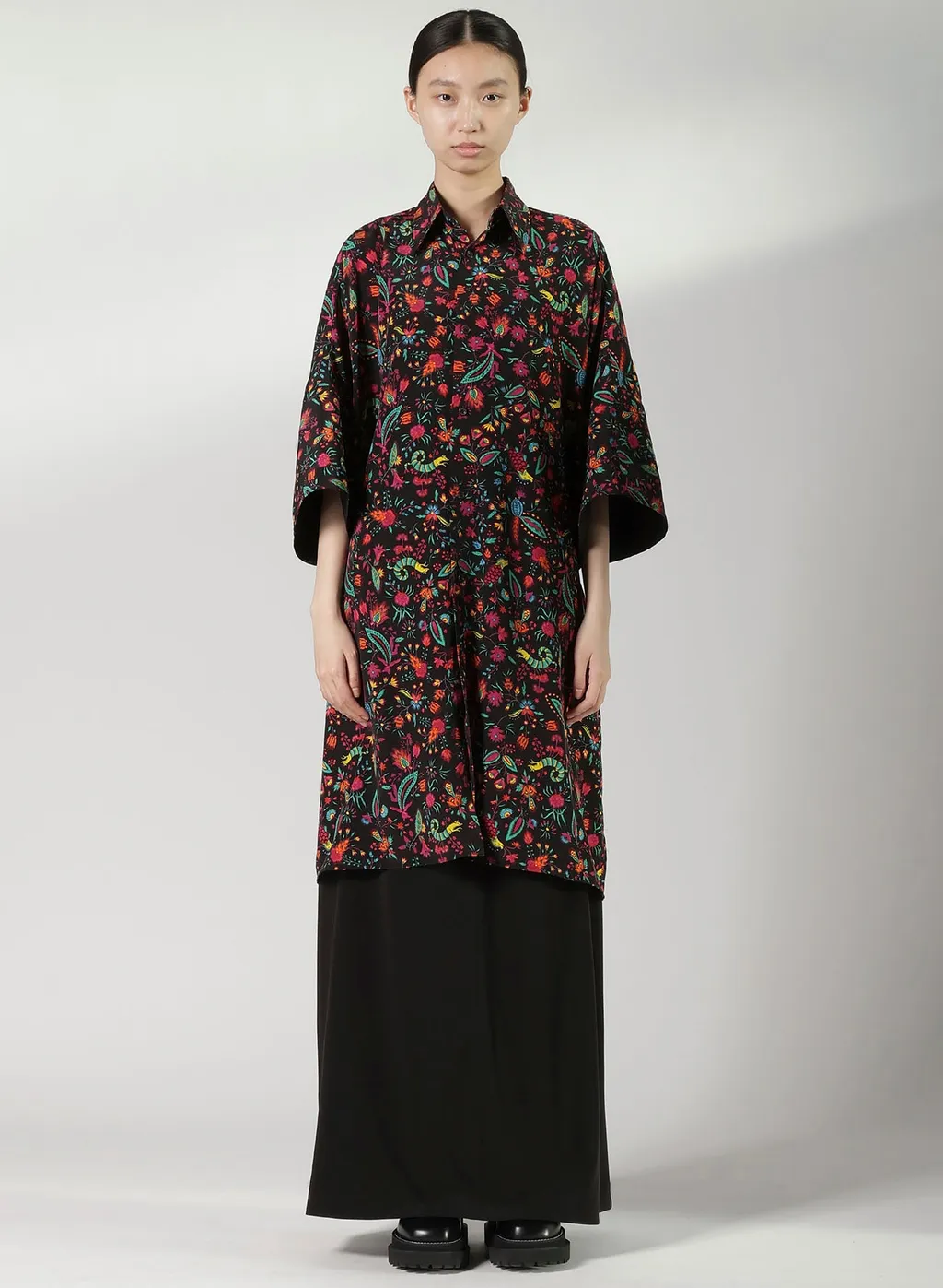 Flower Print Big Shirt