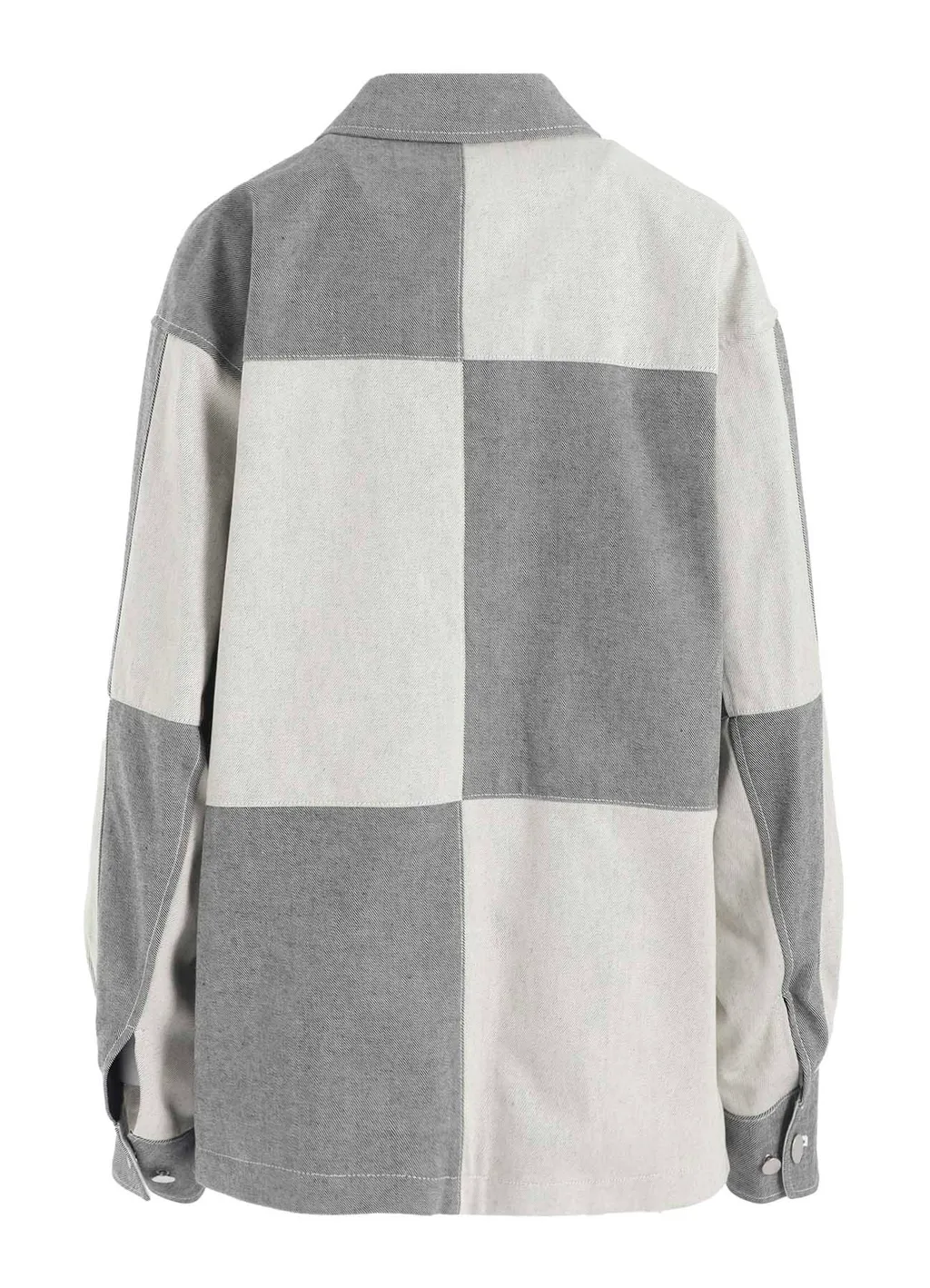 Uneven Yarn Denim Shirt Blouson