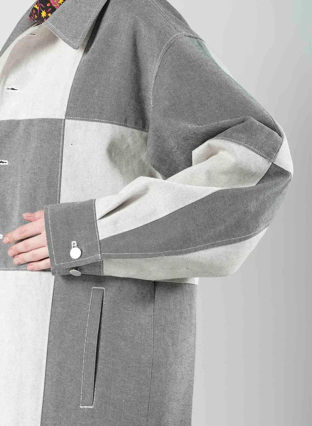 Uneven Yarn Denim Shirt Blouson