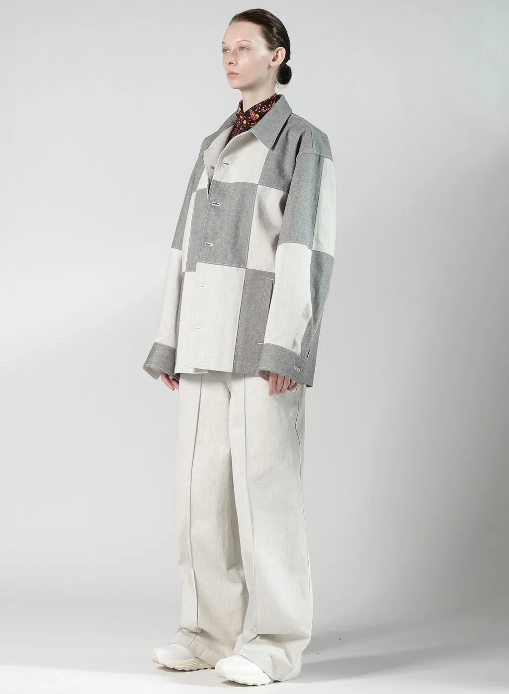 Uneven Yarn Denim Shirt Blouson