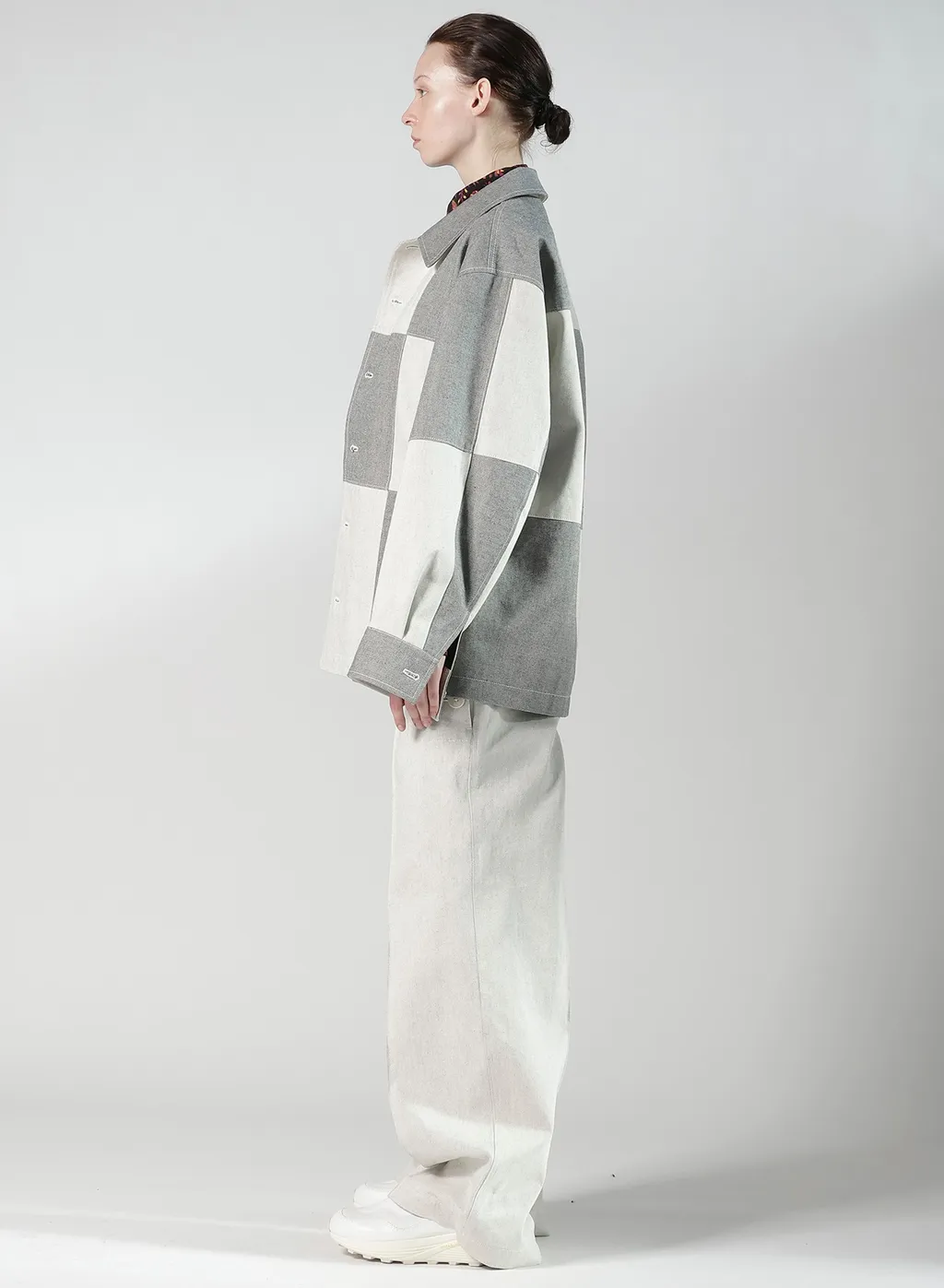 Uneven Yarn Denim Shirt Blouson