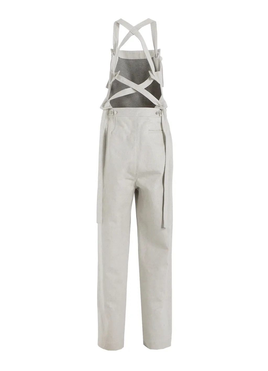 Uneven Yarn Denim Apron Pants