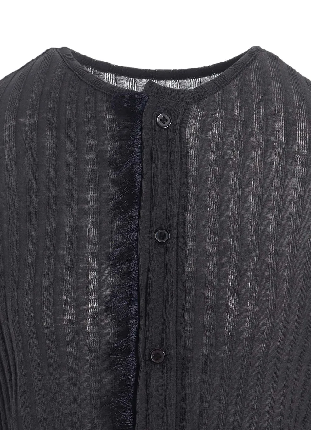 Gauze Rib Long Sleeve Cardigan