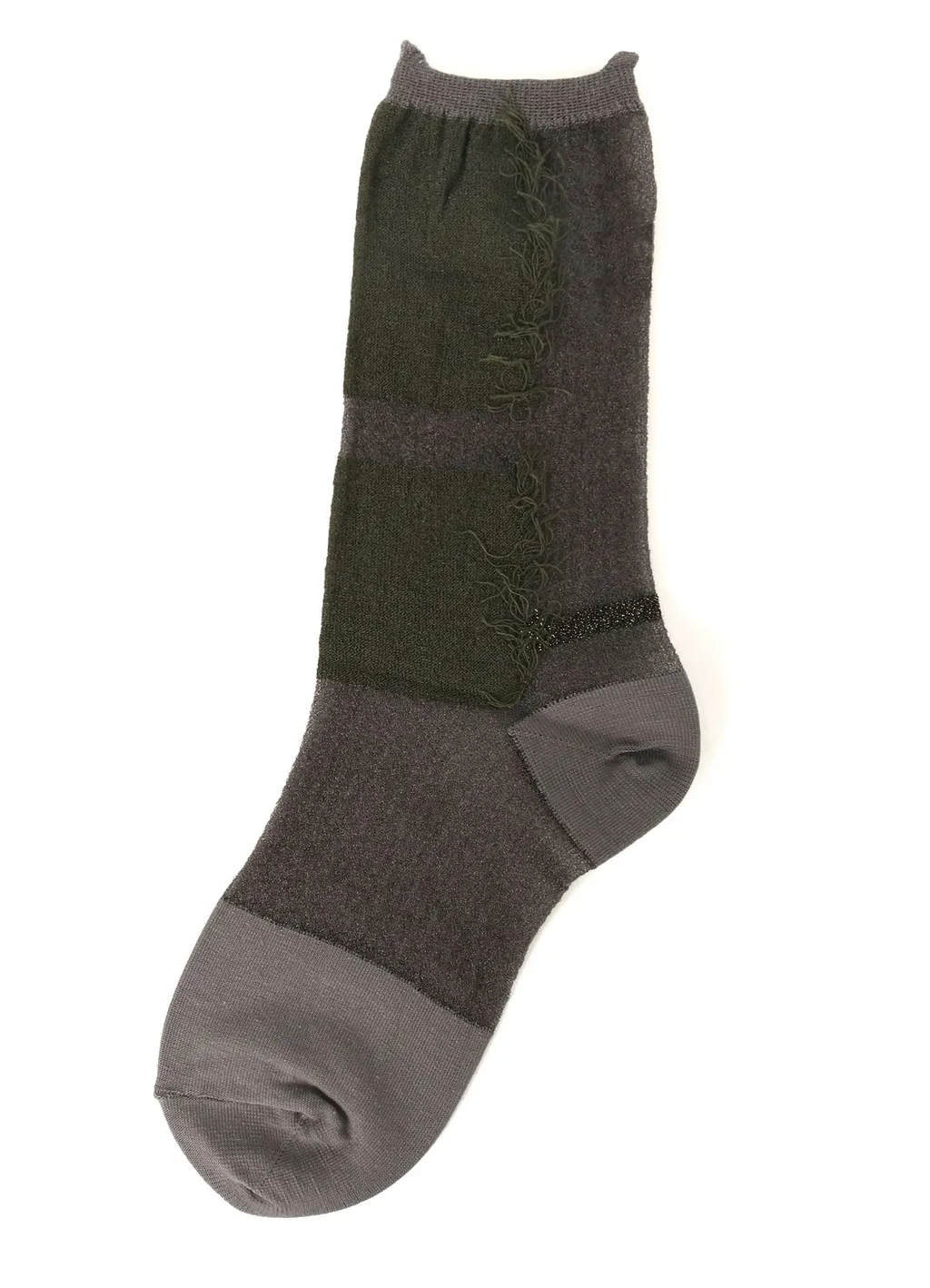 Fringe Rib Socks