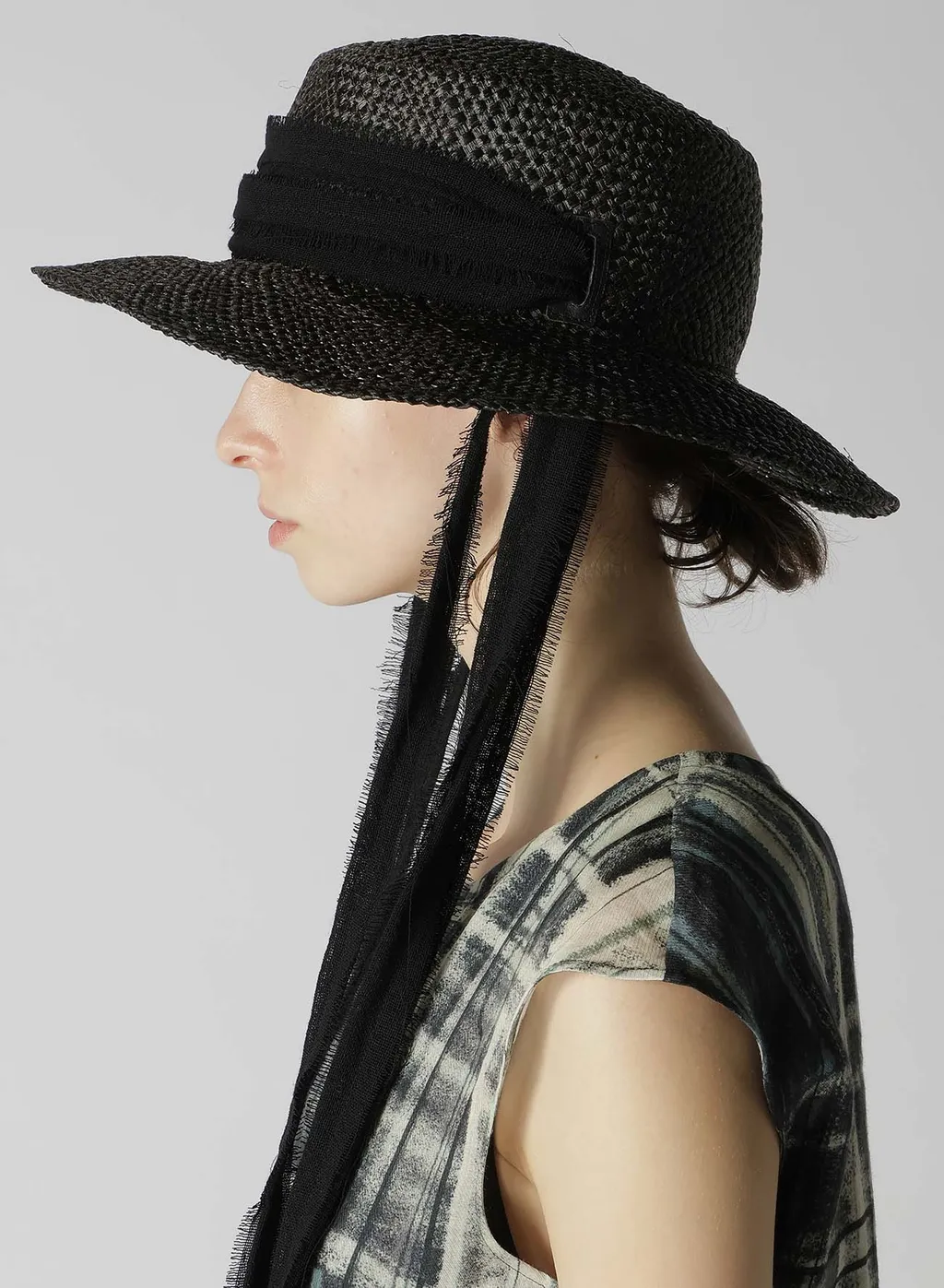 Raffia Boater Hat