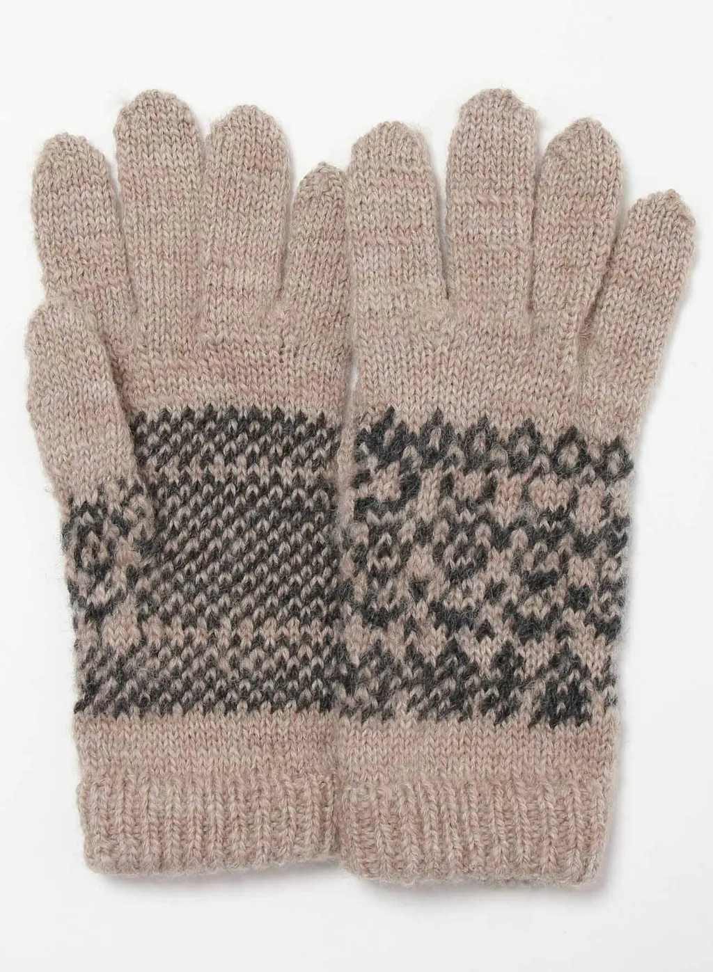 Fair Isle Pattern Gloves