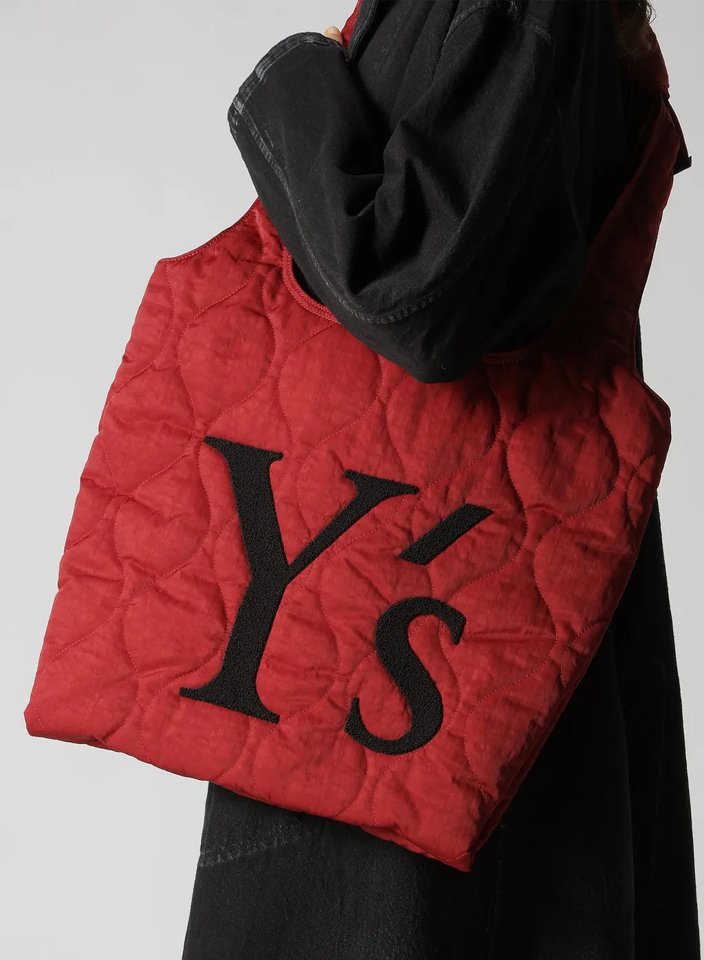 Nylon Padded Kilt Tote Bag