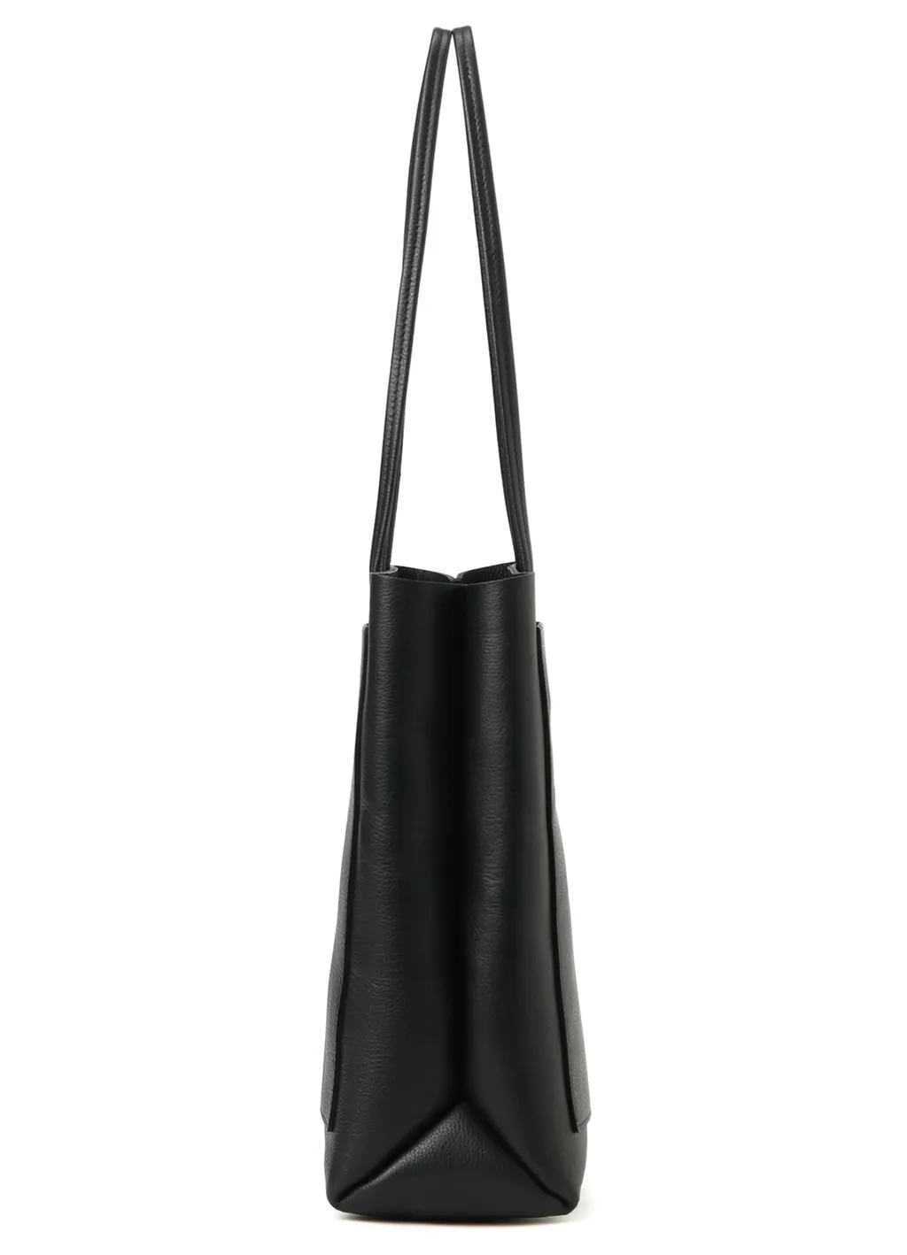Shrunken Leather Box Tote Bag