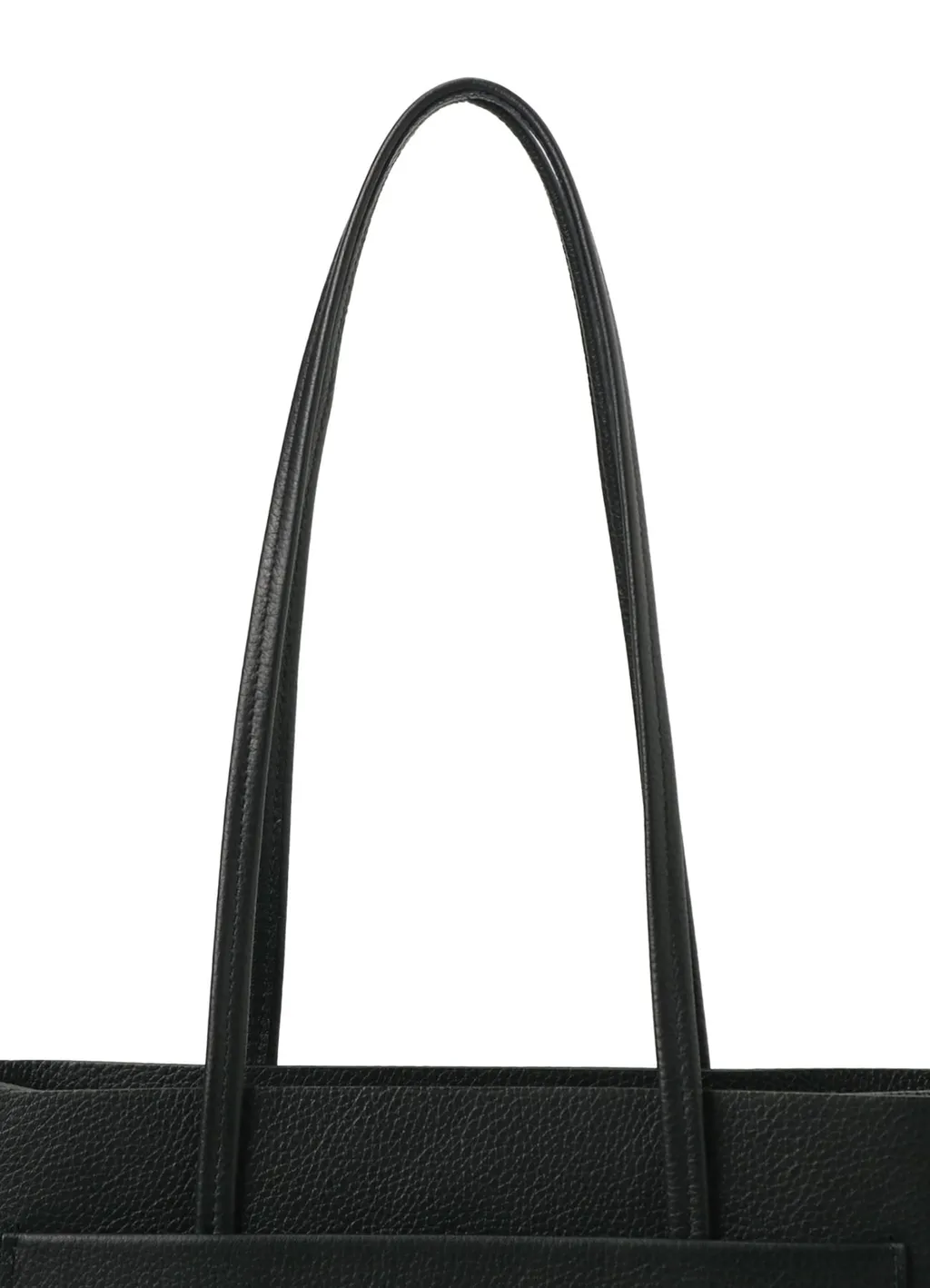Shrunken Leather Box Tote Bag