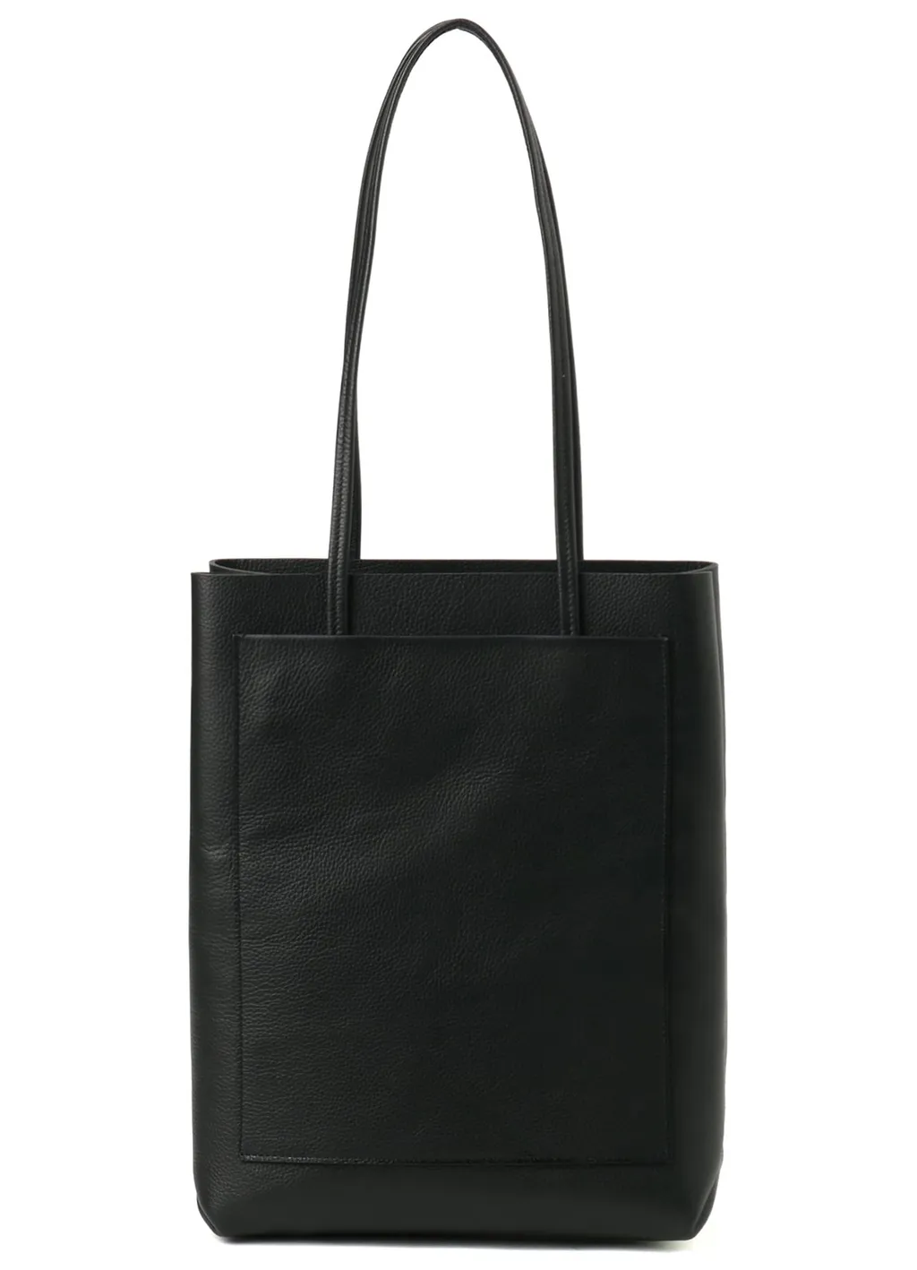 Shrunken Leather Box Tote Bag